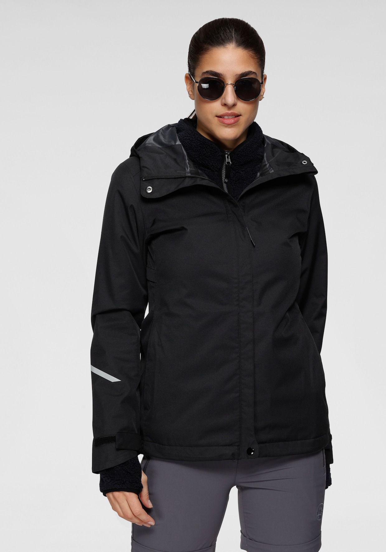 Regenjacke - schwarz