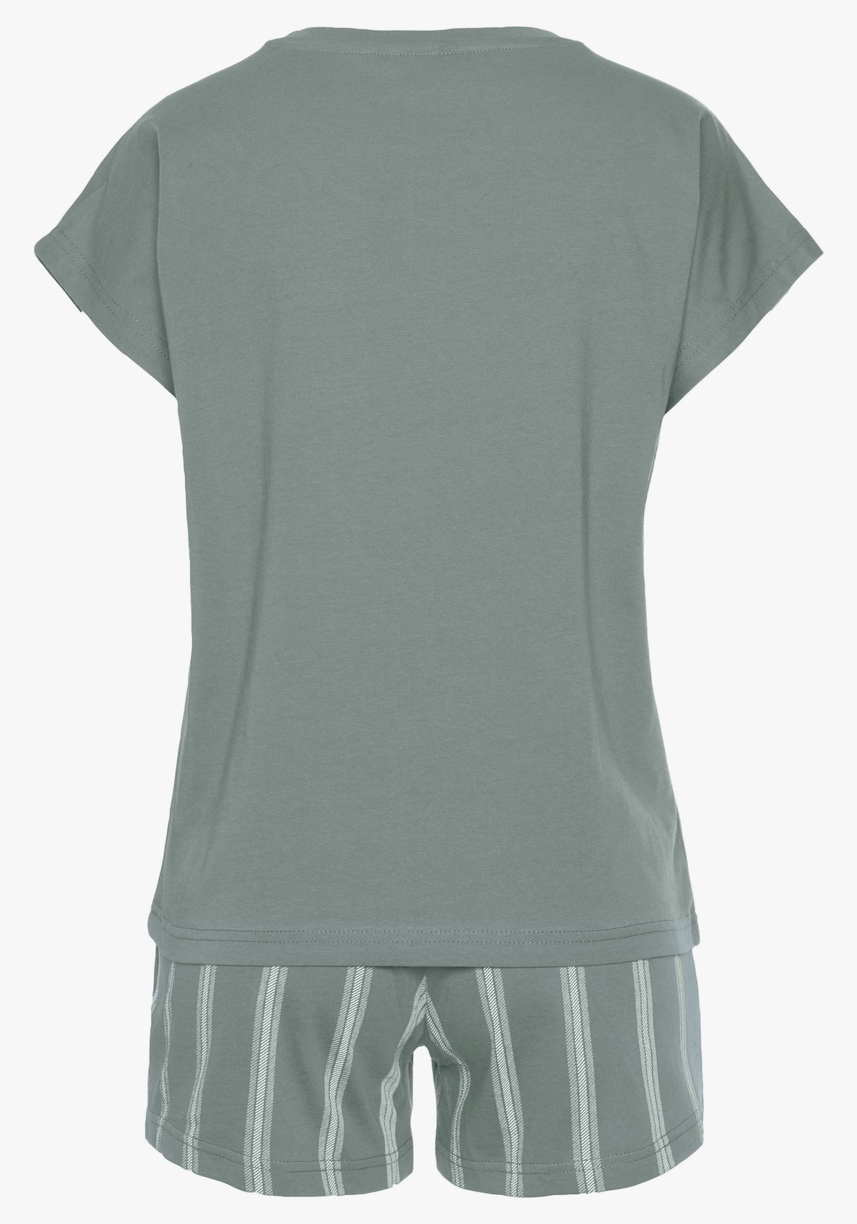 Vivance Dreams shortama - groen gestreept