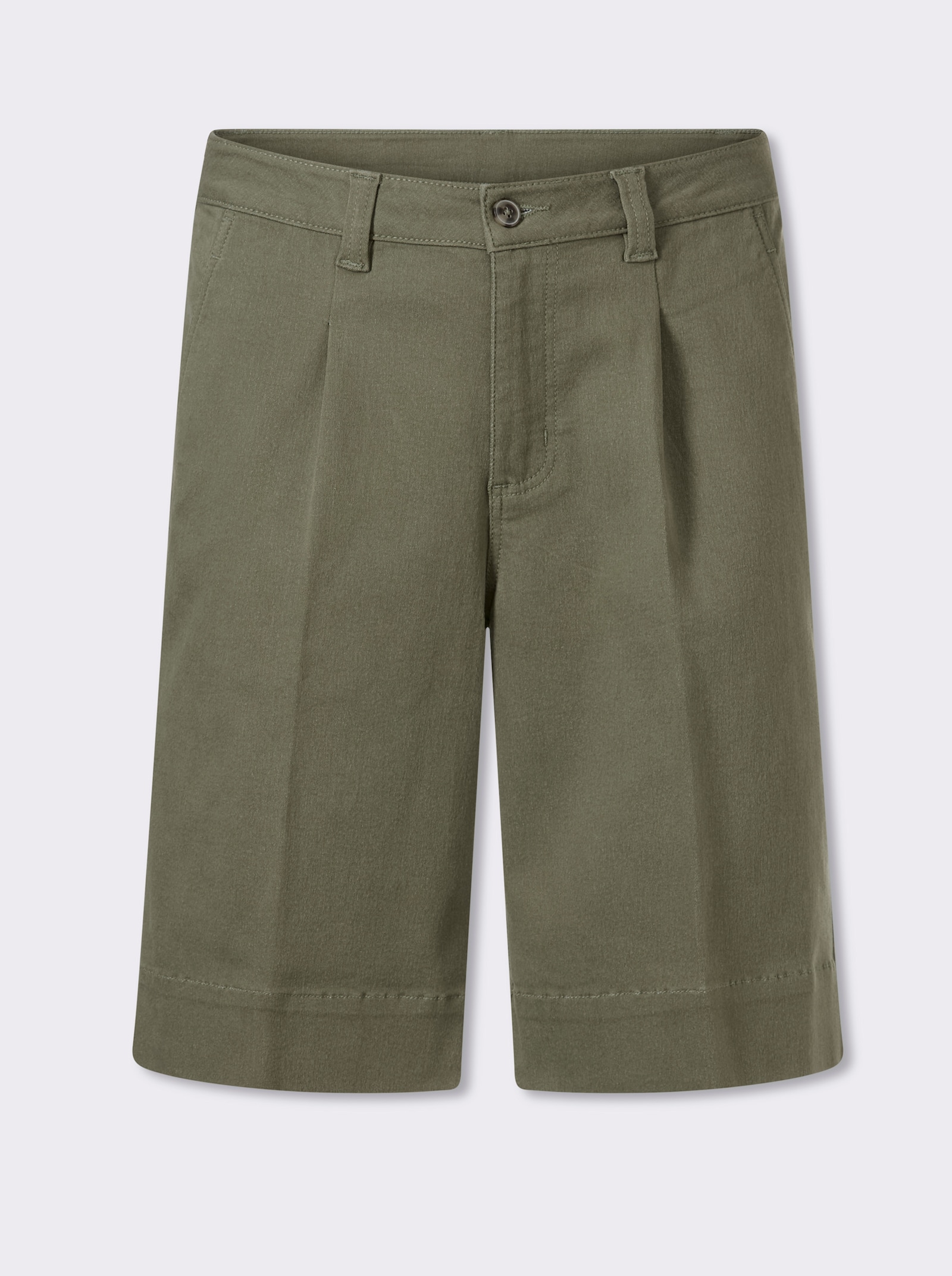Marco Donati Bermudas mit Bundfalten - khaki