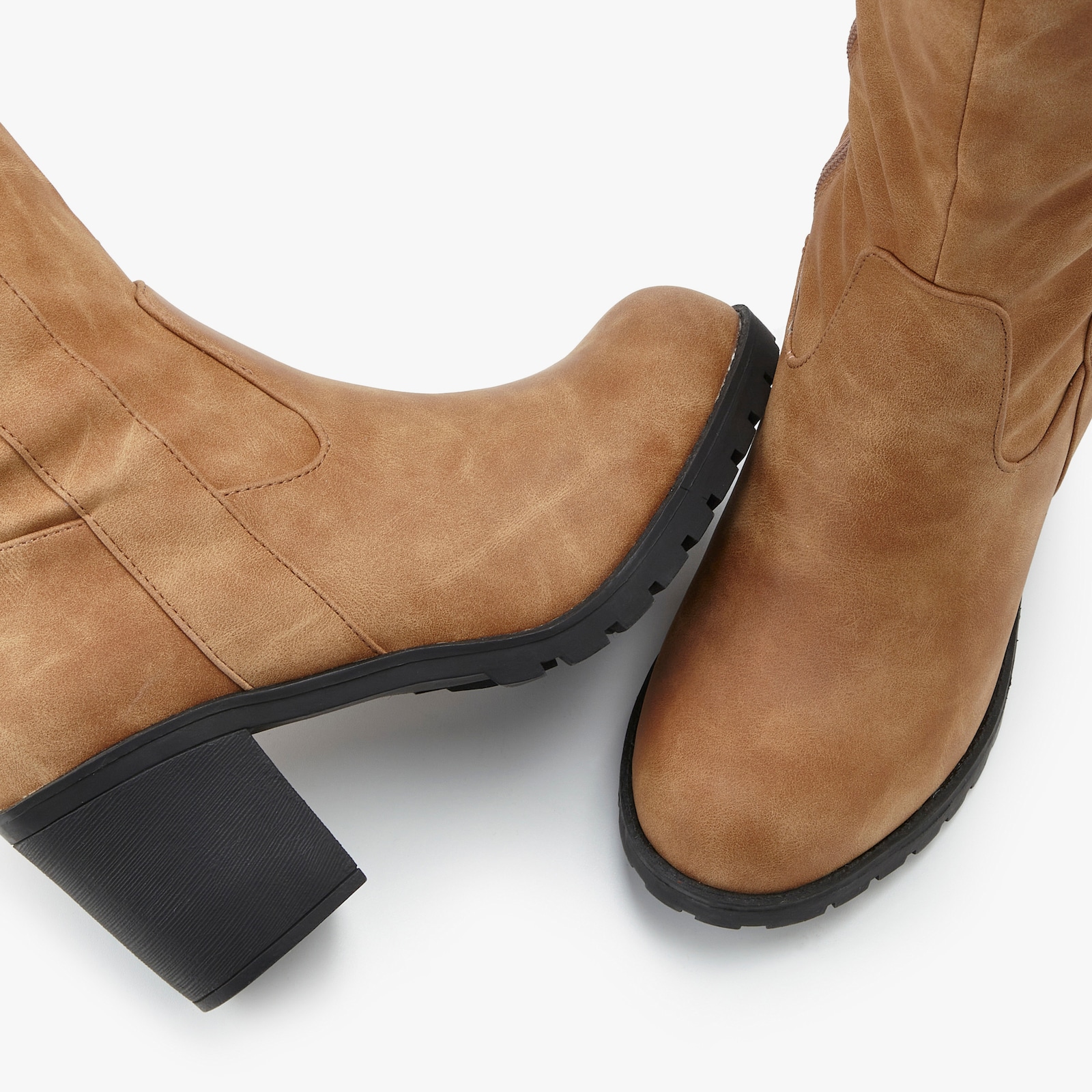 LASCANA Weitschaftstiefel - camelfarben