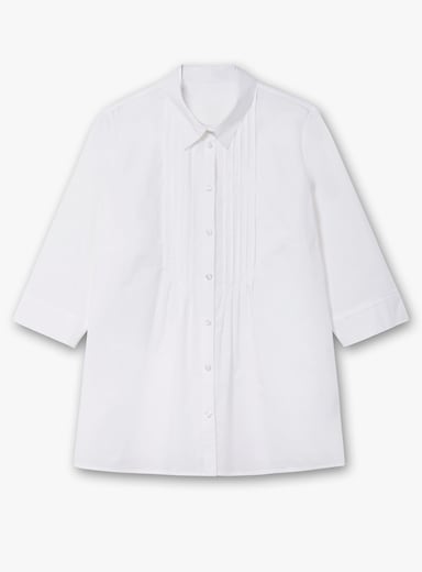Longbluse - weiß