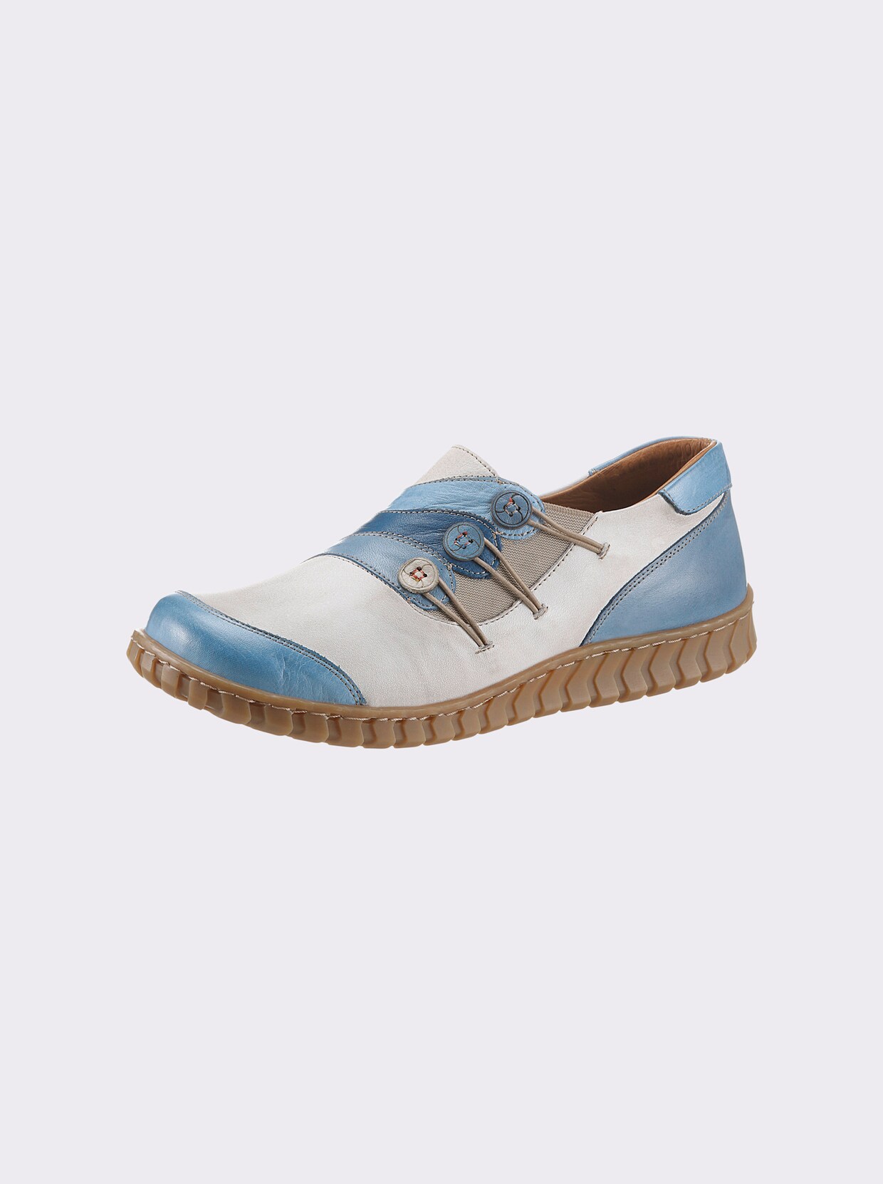 Gemini Slipper - weiß-bleu