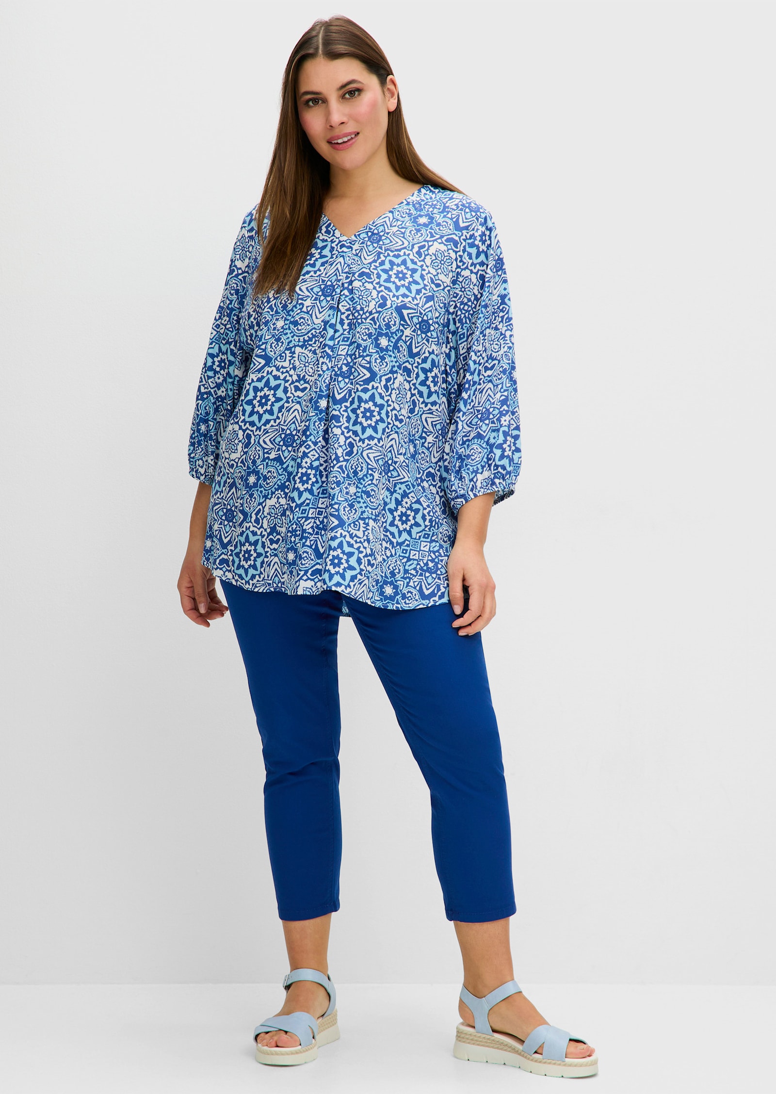 sheego 7/8-Hose im Curvy-Schnitt SUSANNE - blaubeere