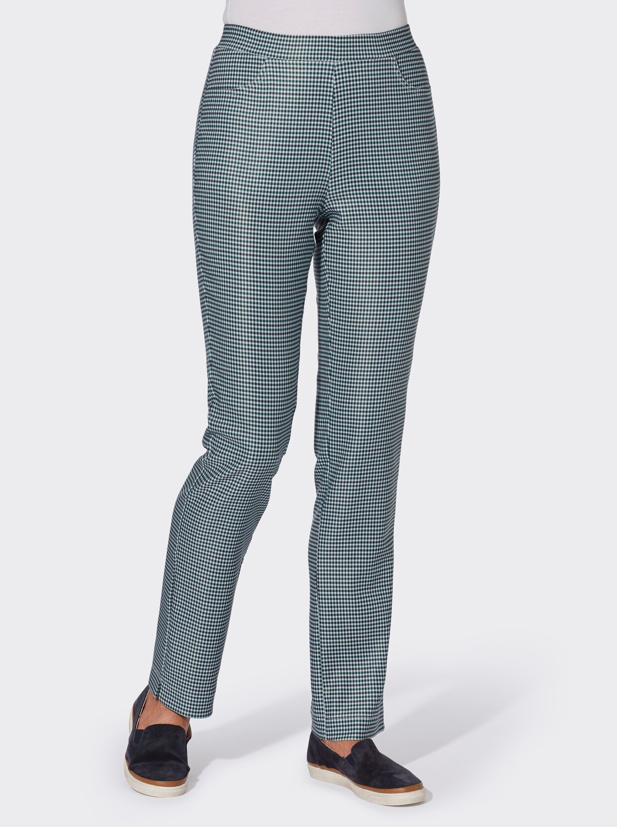 Bengalinhose - petrol-kariert