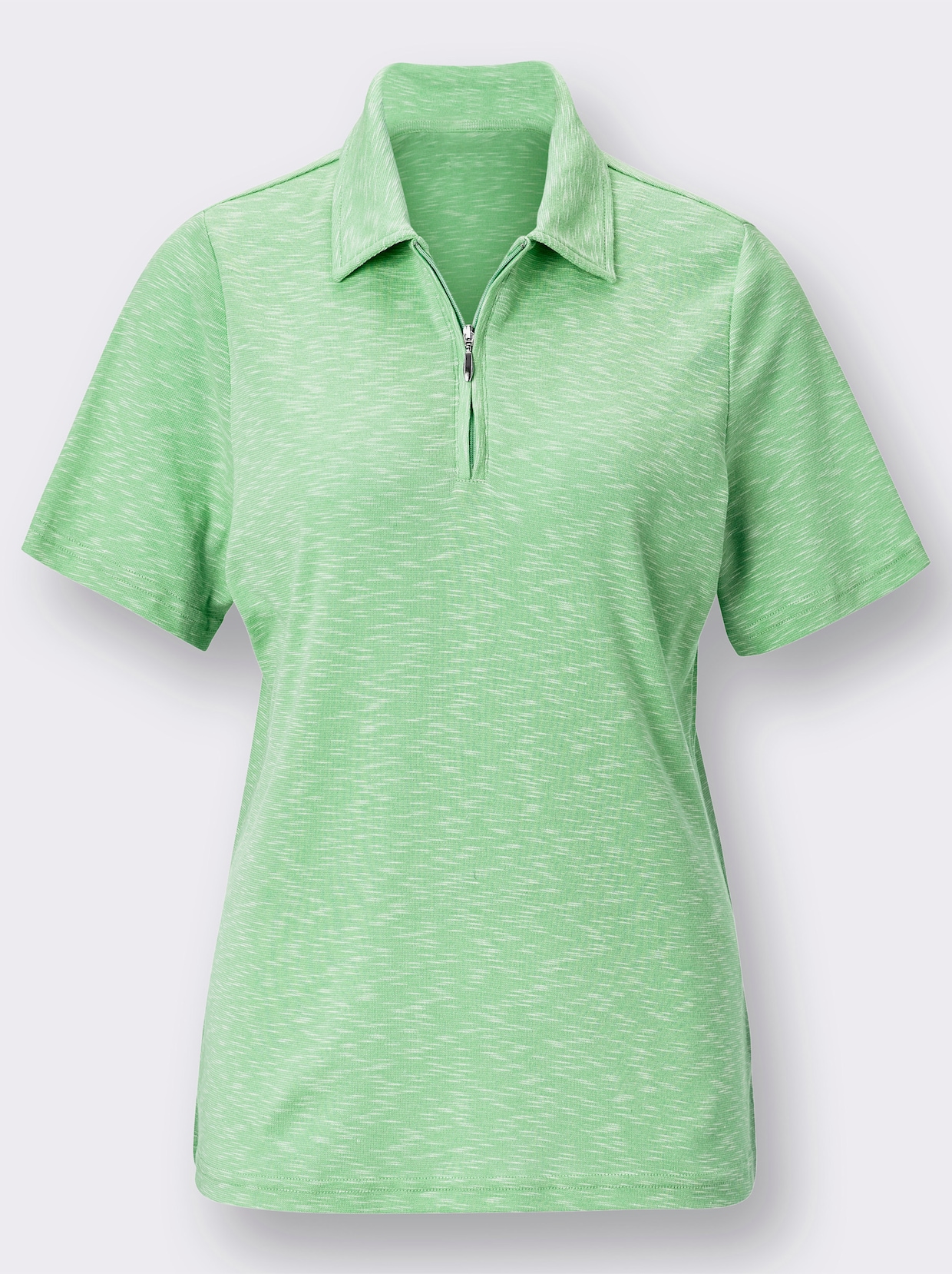 Poloshirt - lind-meliert