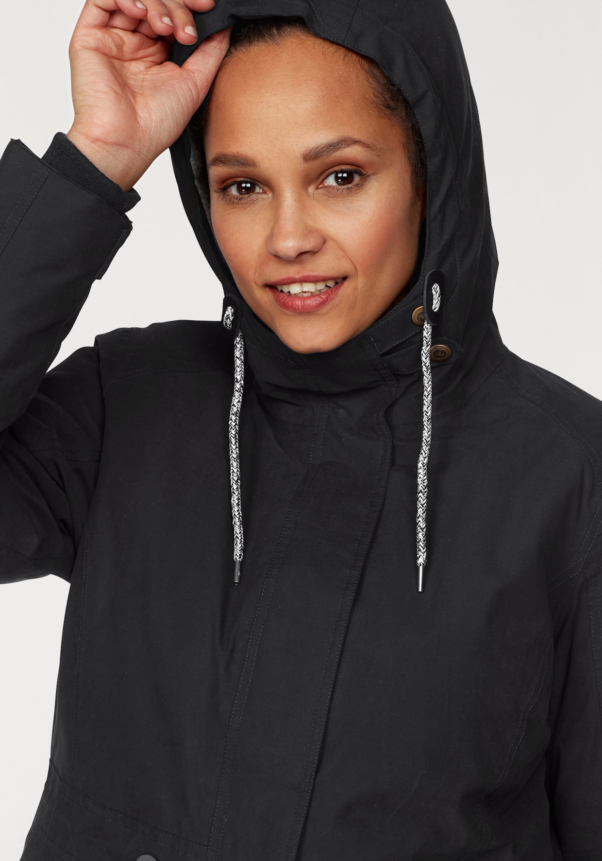 Funktionsparka - schwarz