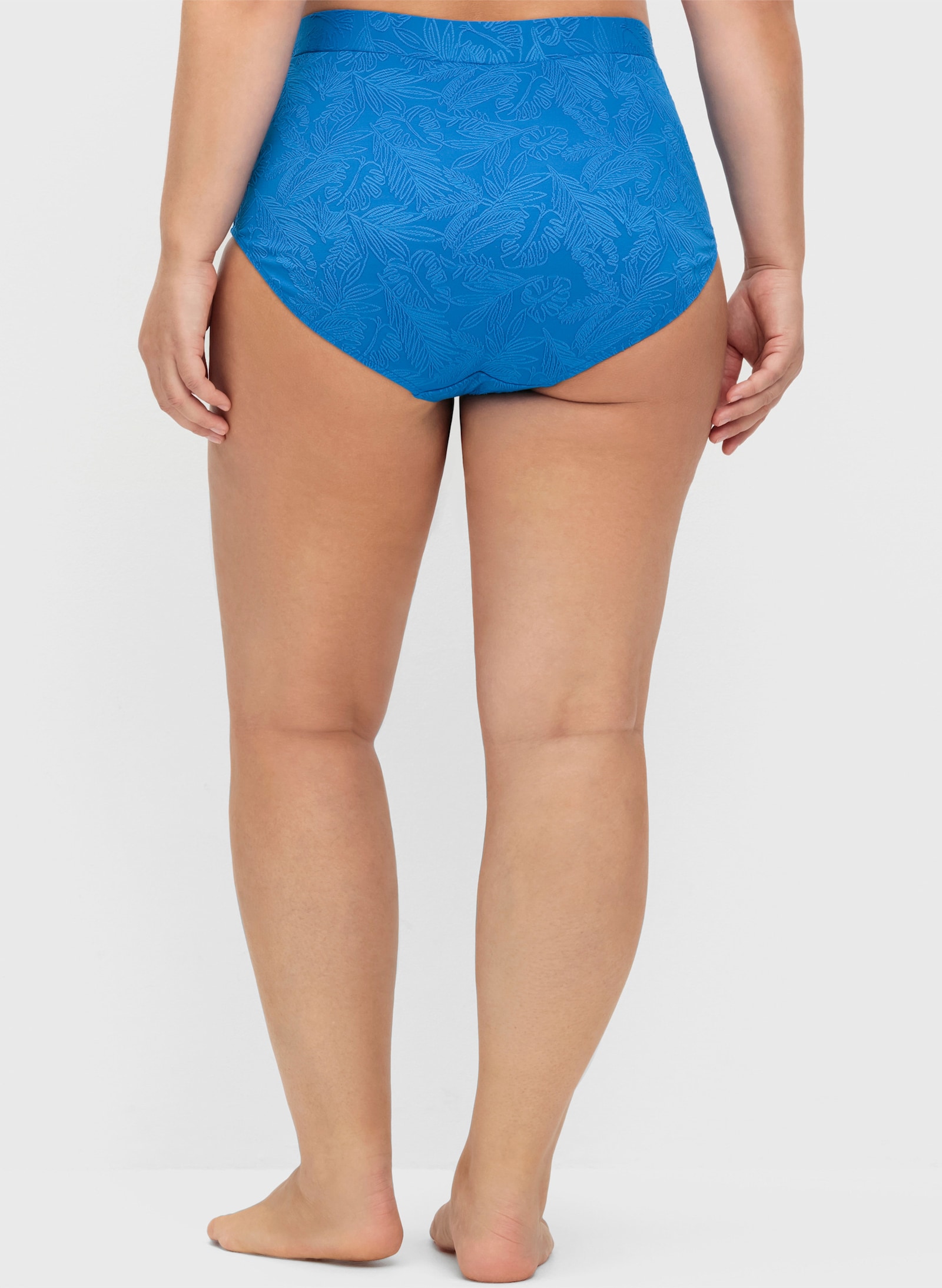 sheego Bikini-Hose aus Struktur-Material - kobaltblau