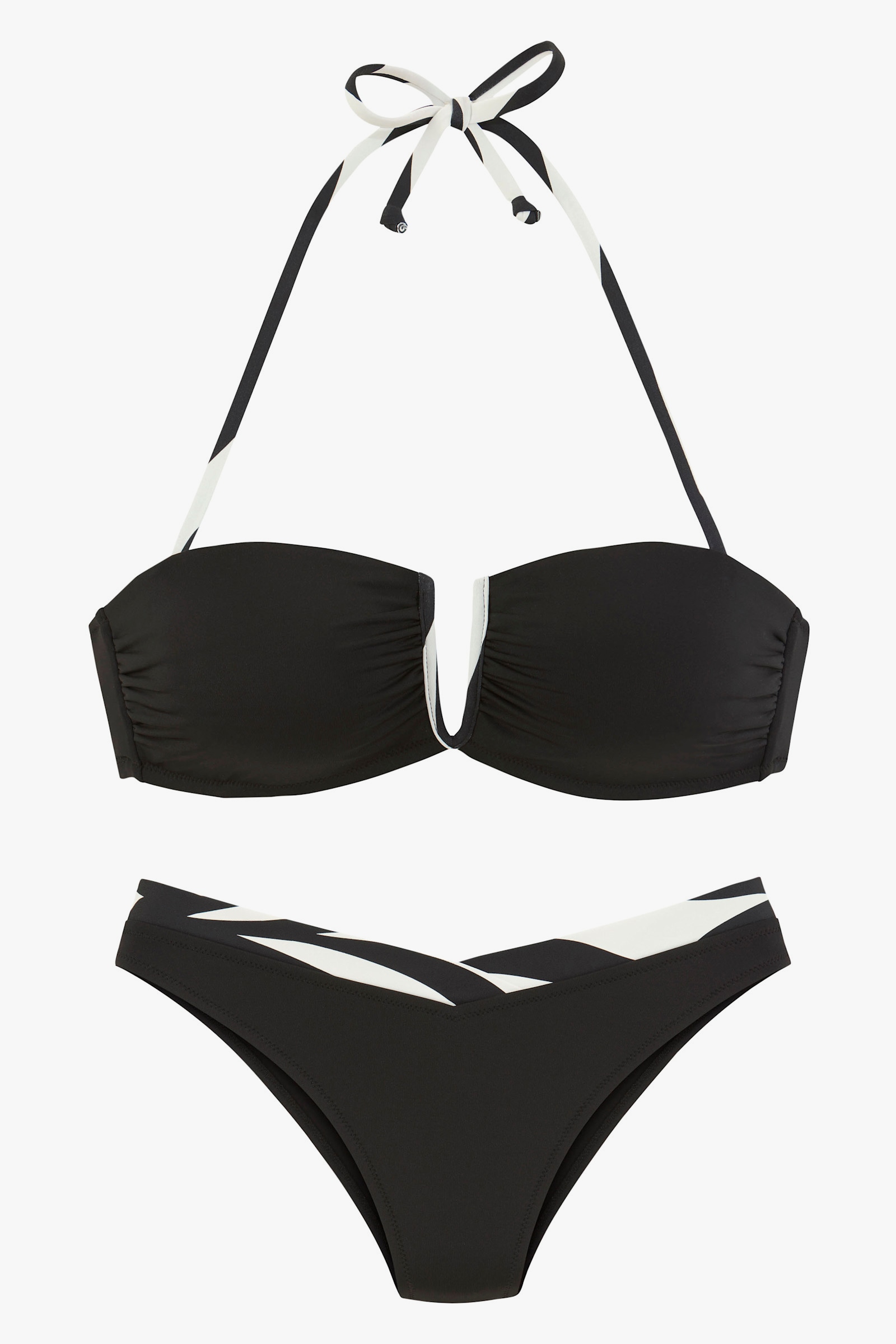 French Connection Bandeau-Bikini - schwarz