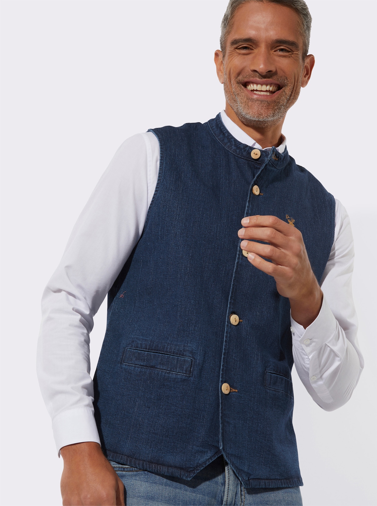 Trachtenweste - dark blue
