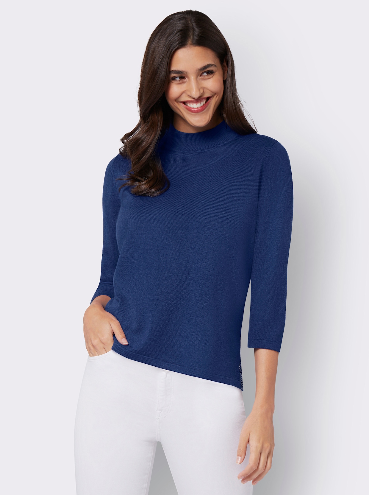 3/4 Arm-Pullover - royalblau