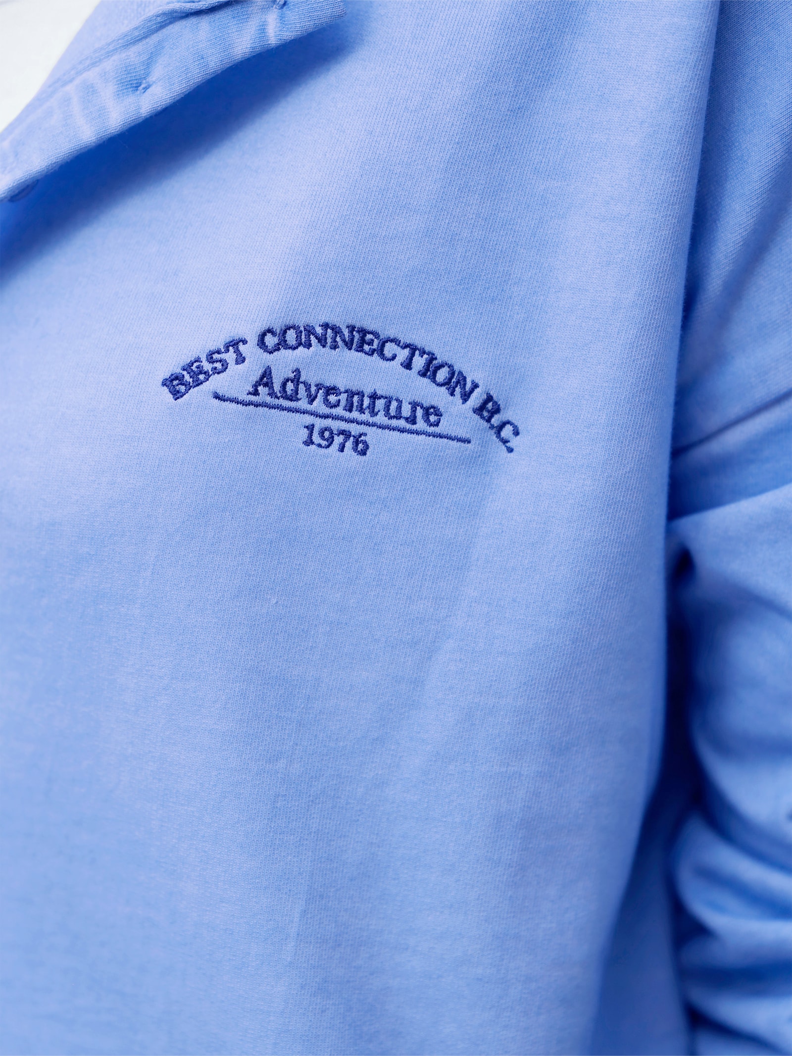 heine Sweatshirt mit Oil-dyed-Waschung - himmelblau