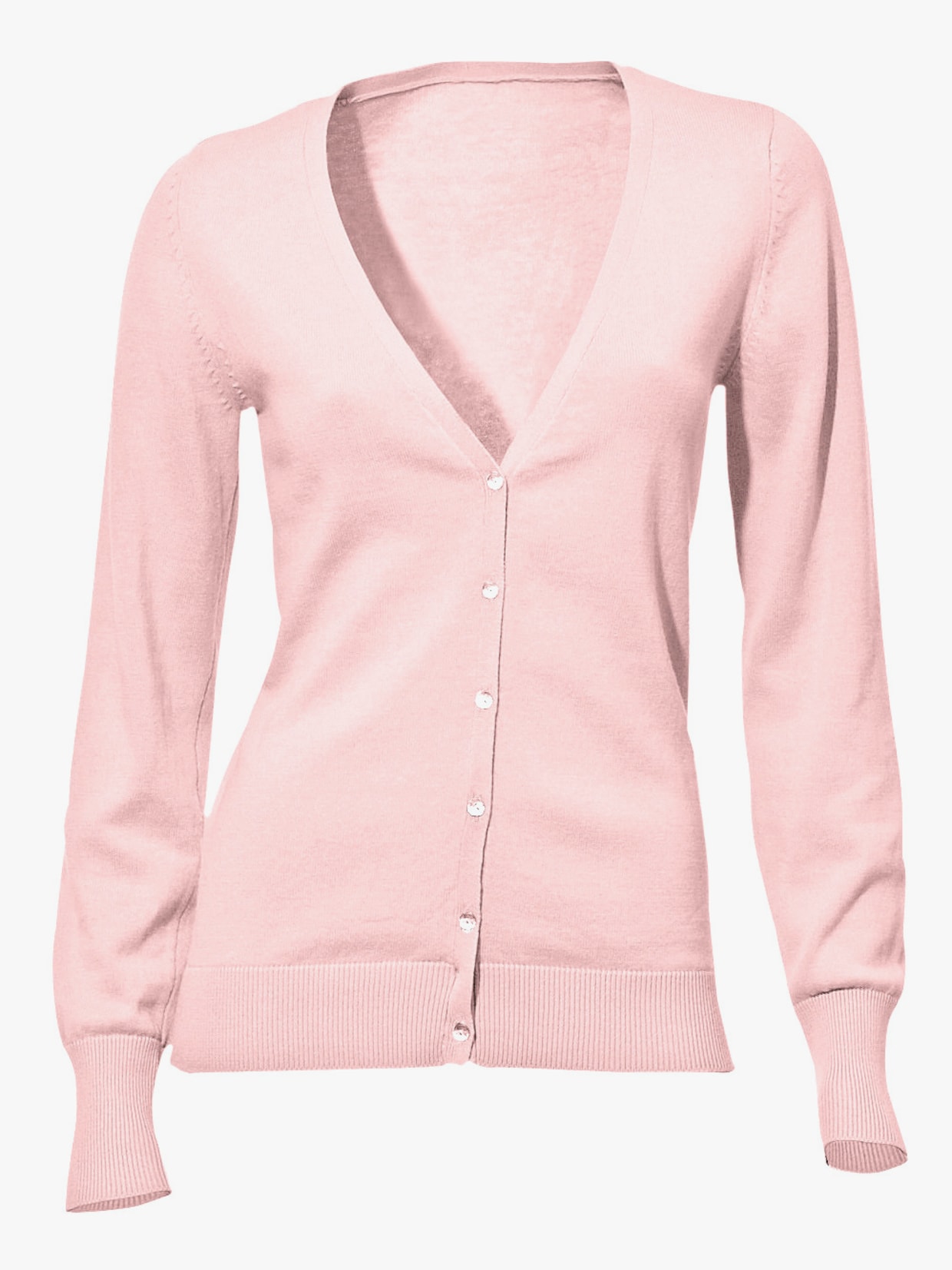 heine Veste en tricot fin - rose clair