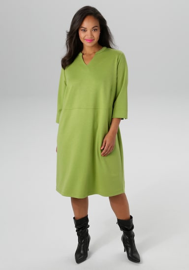 Aniston PLUS Jerseykleid - grün