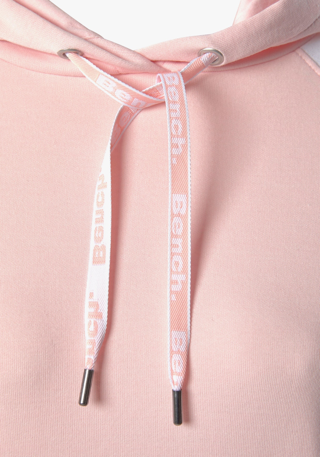 Sweatshirt met capuchon - wit/roze