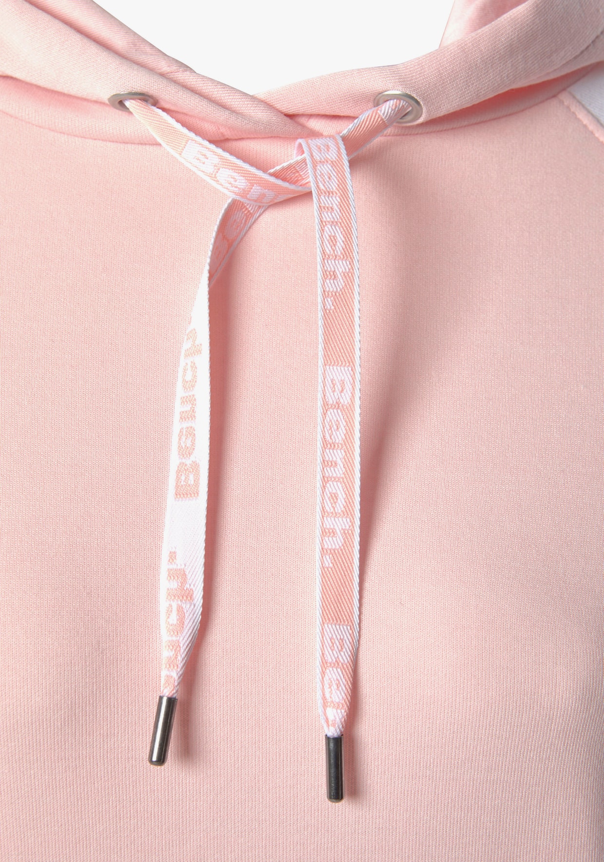 Kapuzensweatshirt - weiß-rosa