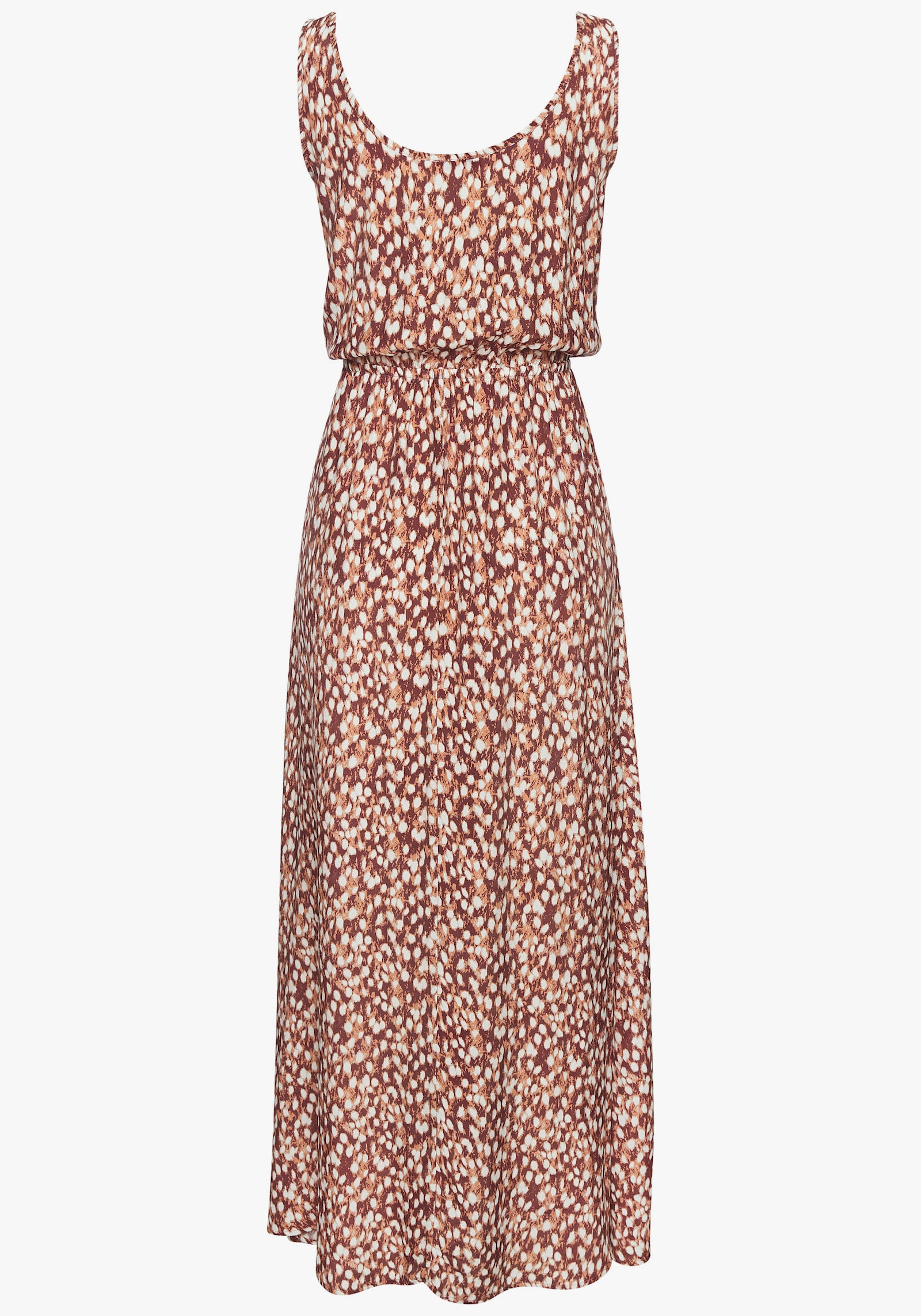 Vivance Robe longue - marron-crème imprimé