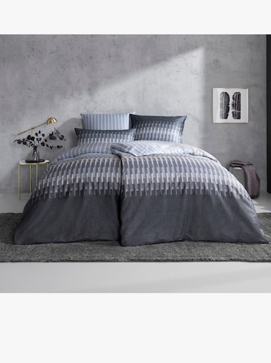 Kaeppel Bettwäsche - graphit-steingrau-bedruckt