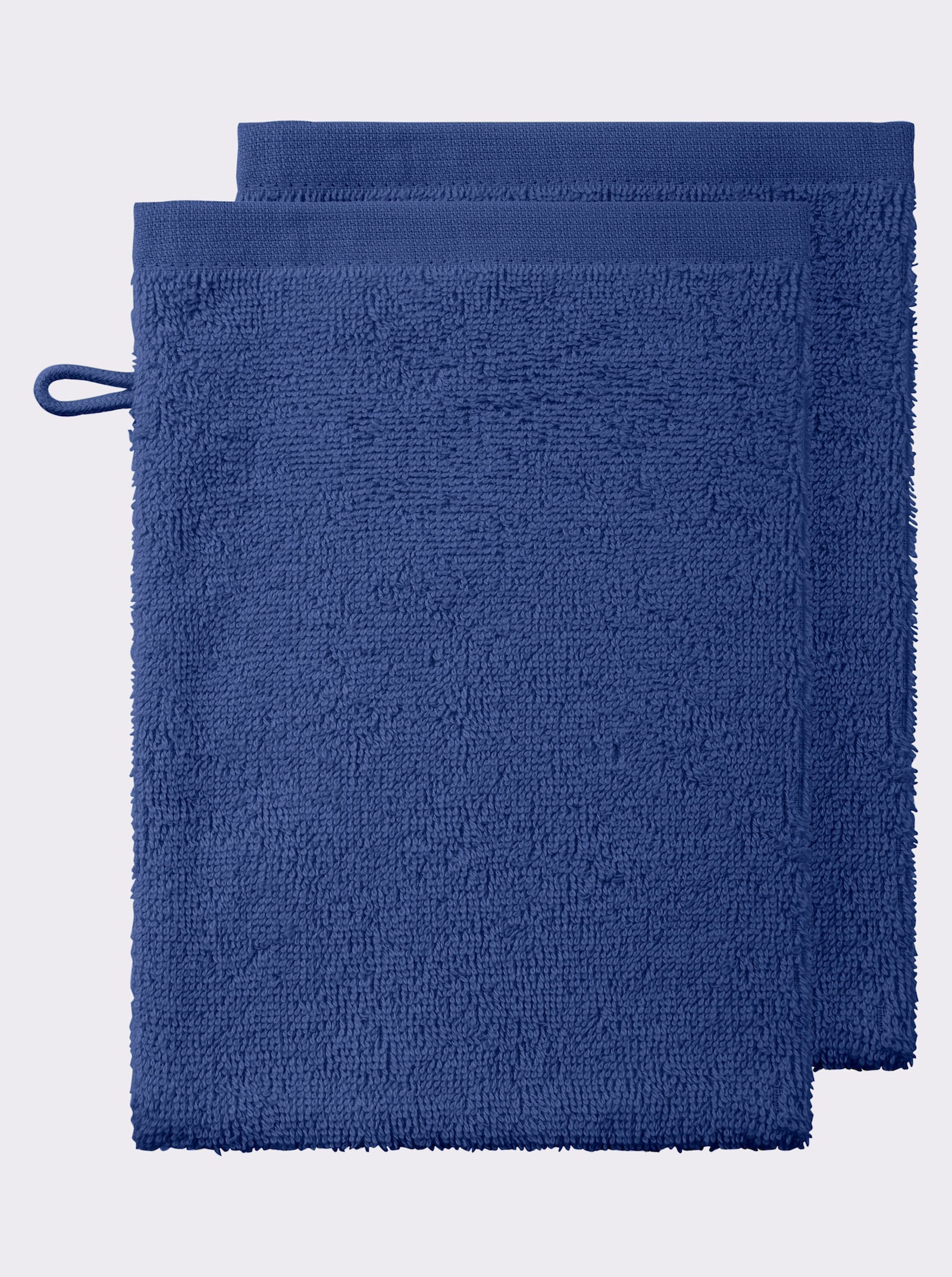 wäschepur Handdoek van gevolde badstof - koningsblauw