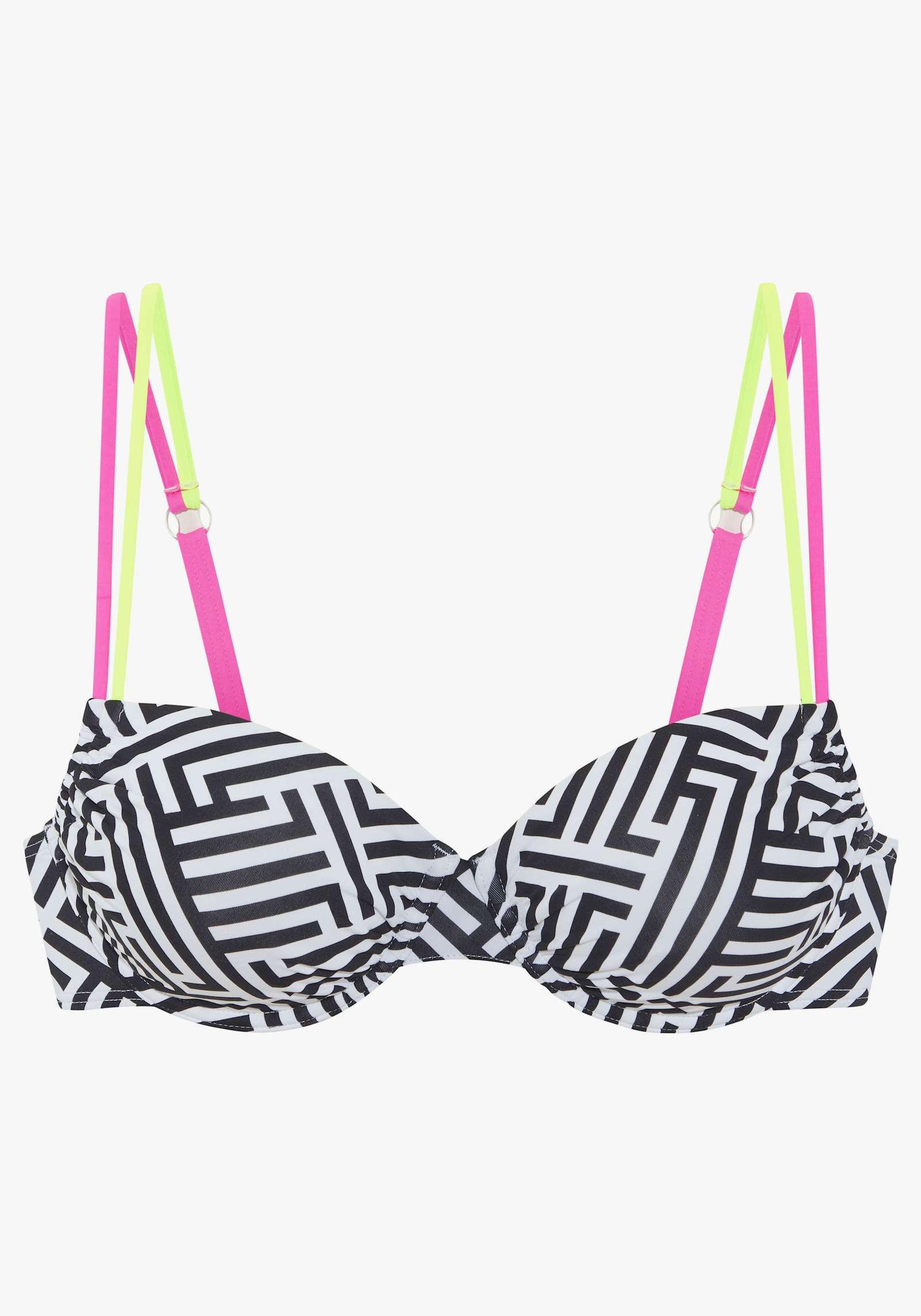 Buffalo Bügel-Bikini-Top - schwarz-weiß