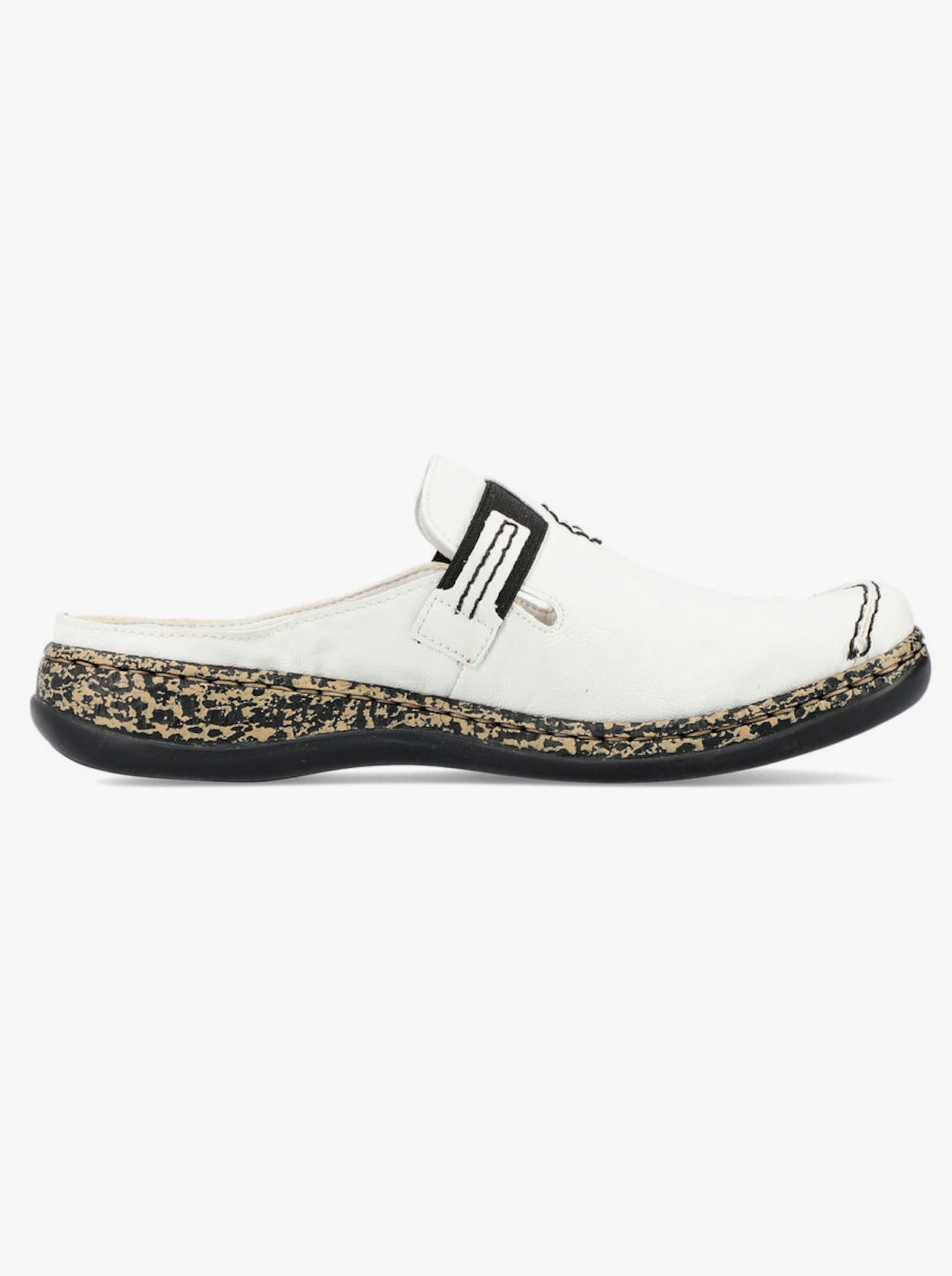 Rieker Clog in Weite F - weiß