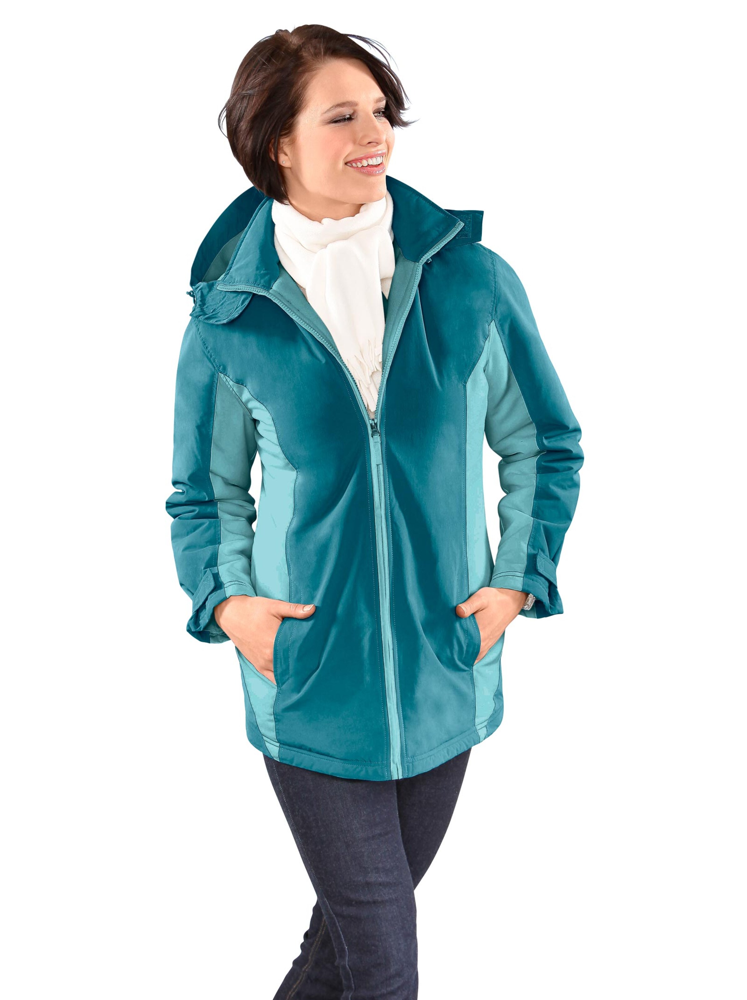 Jacke - petrol-wintertürkis