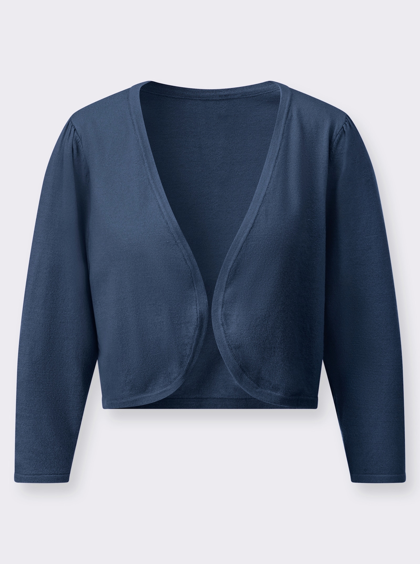 Bolero mit 3/4-Ärmeln - dunkelblau