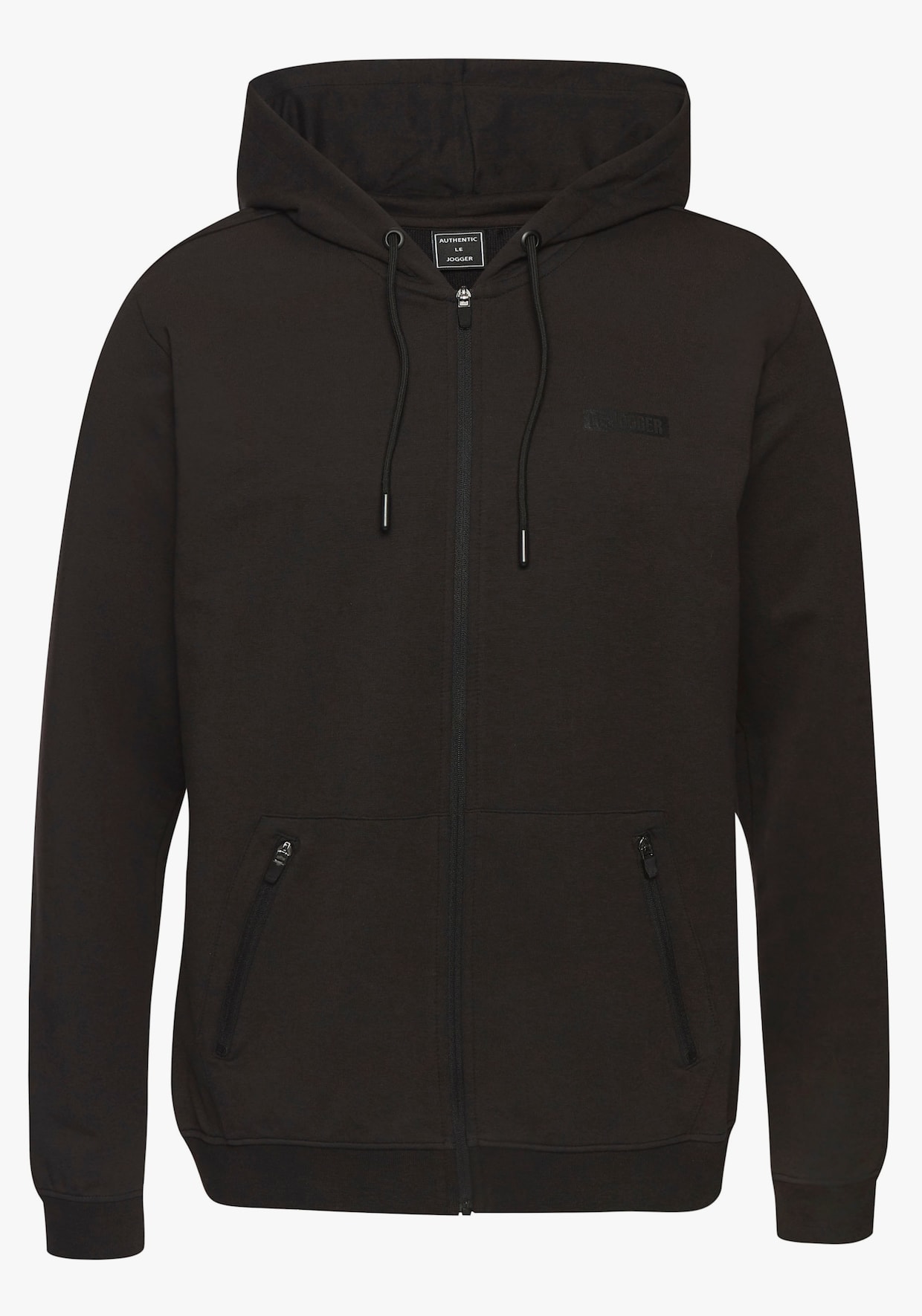 Kapuzensweatjacke - schwarz
