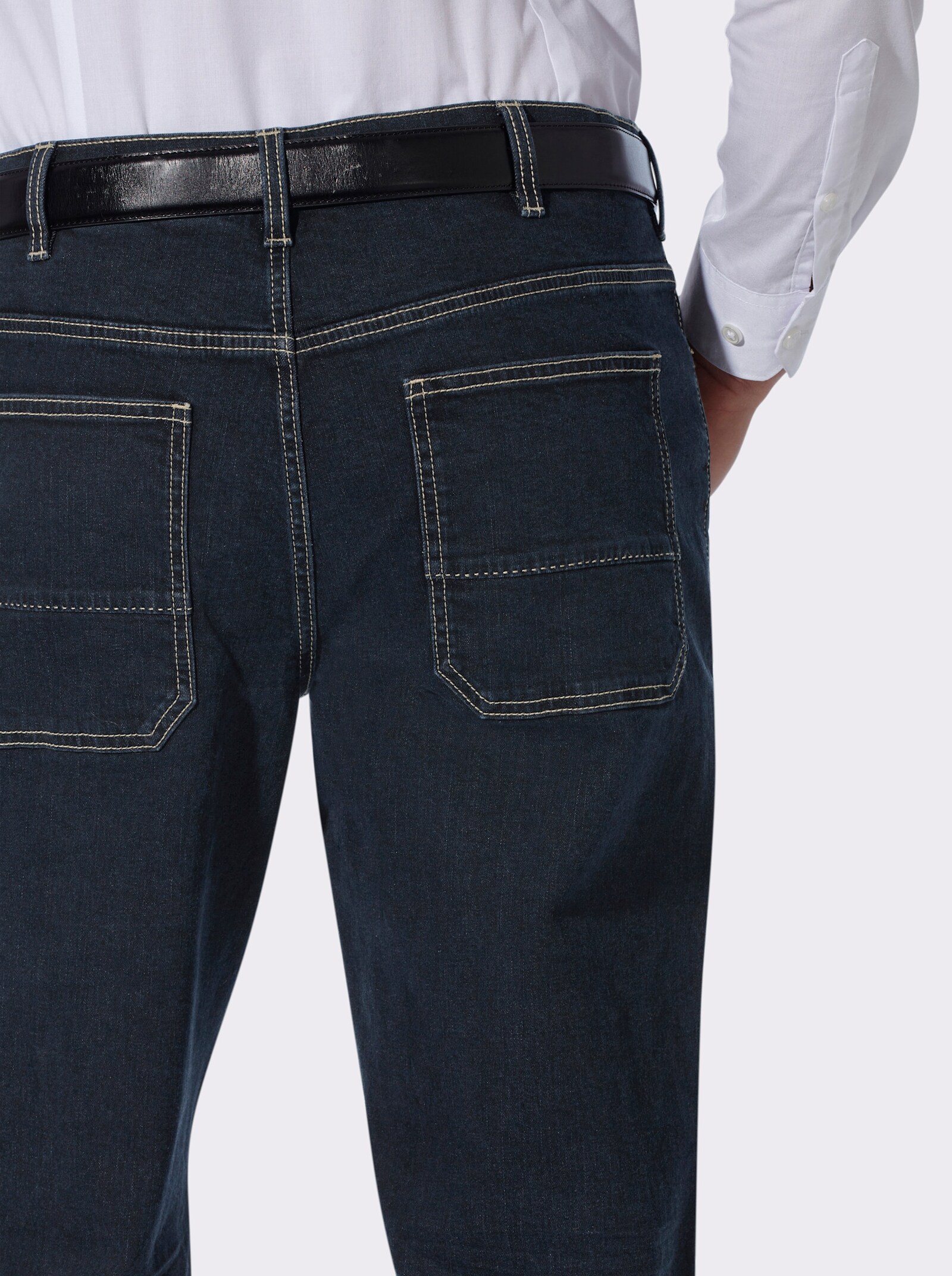 5-Pocket-Jeans mit spezieller Waschung - blue-black