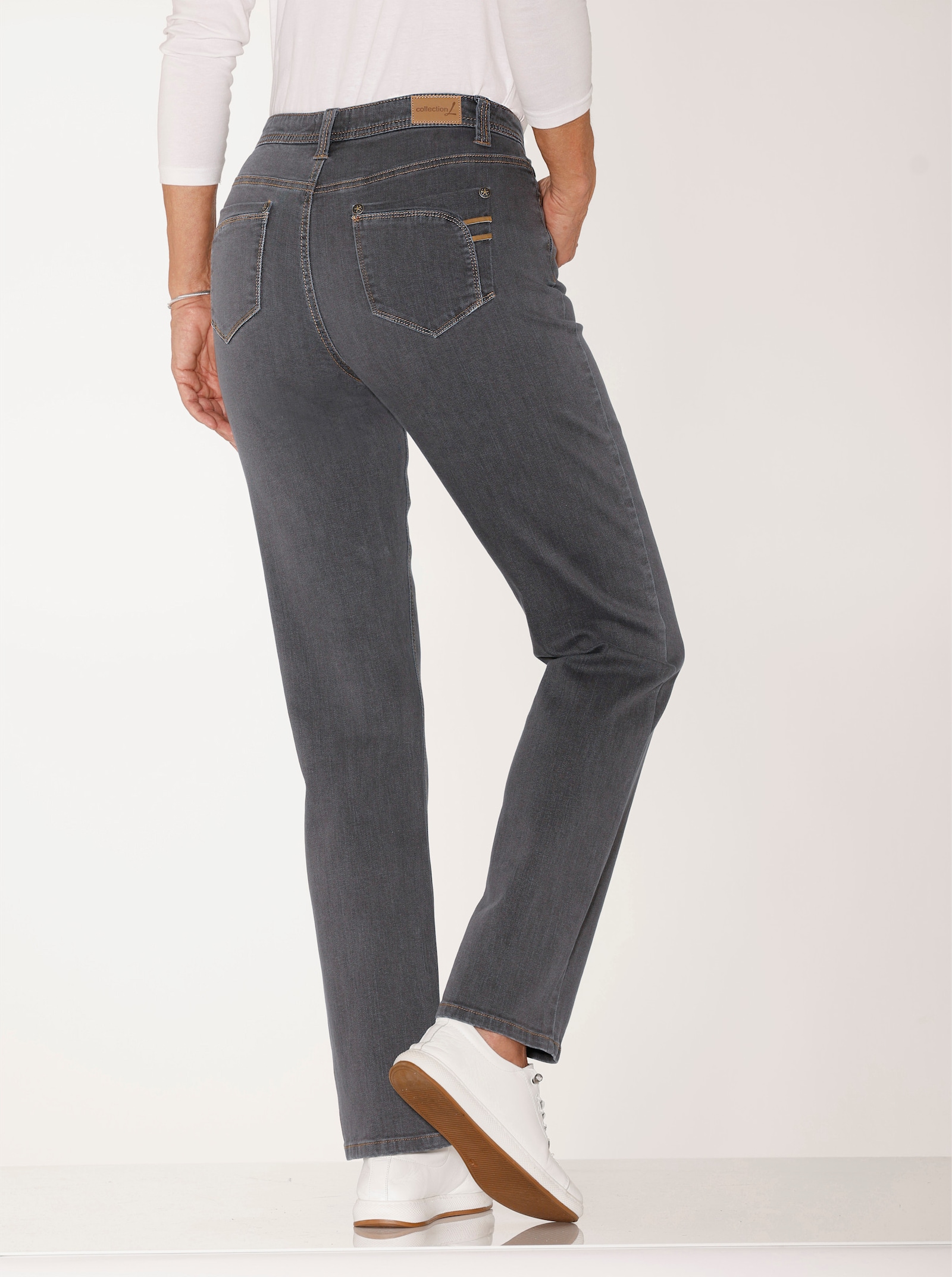 5-Pocket-Jeans in gerade Schnittführung - anthrazit-grey-denim