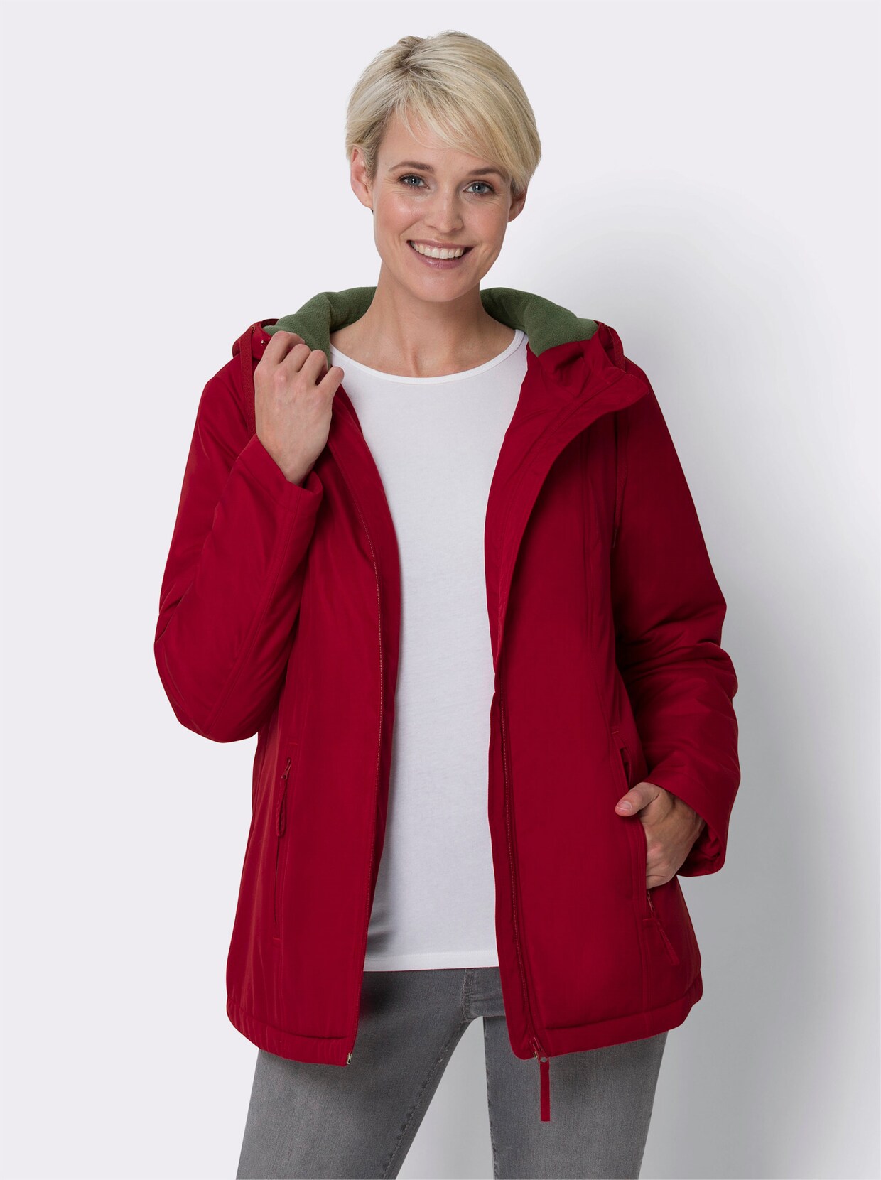 Regenjacke - kirsche