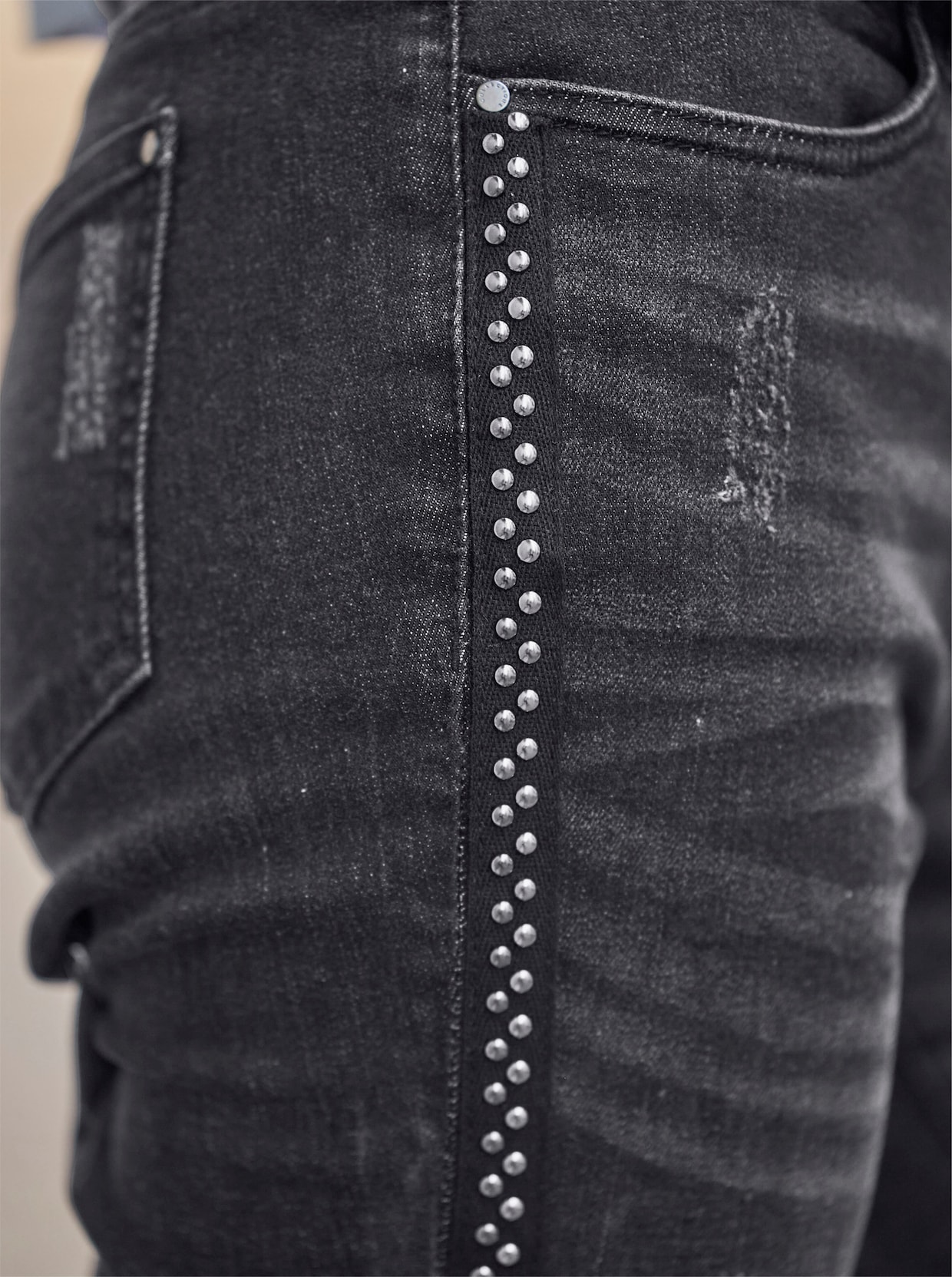 heine 5-pocket jeans - black denim