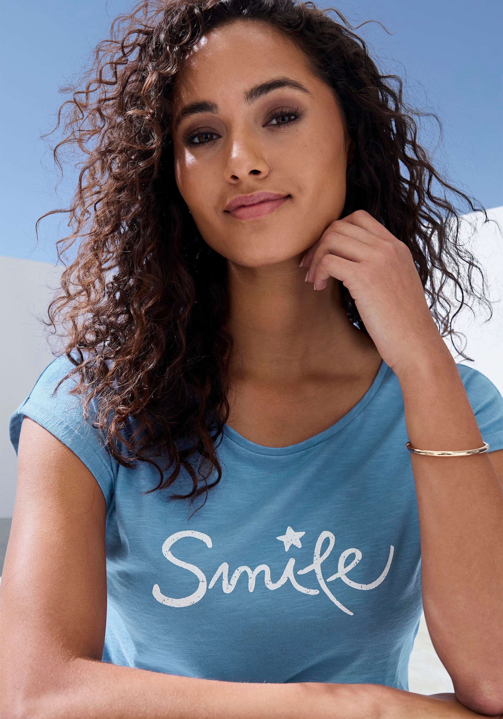 Beachtime T-Shirt - himmelblau