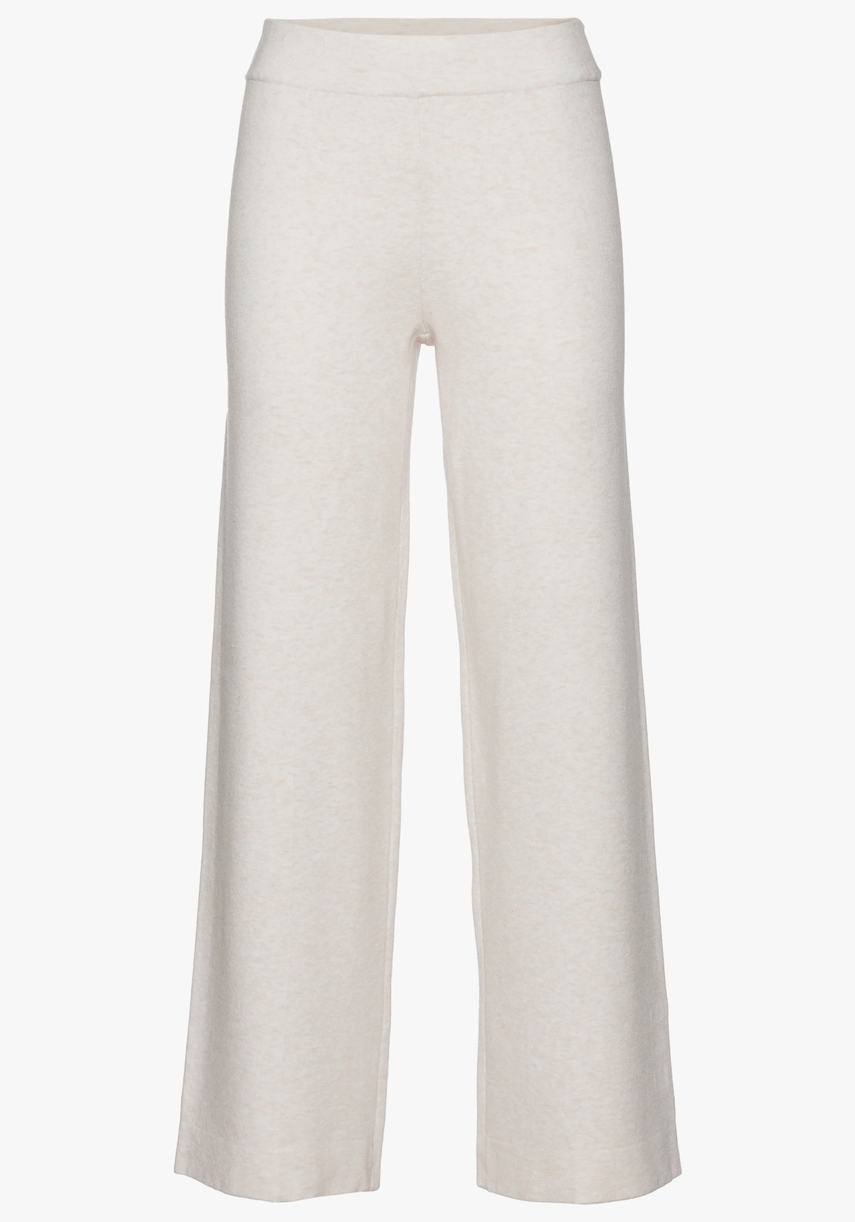 Elbsand Pantalon en tricot - blanc cassé