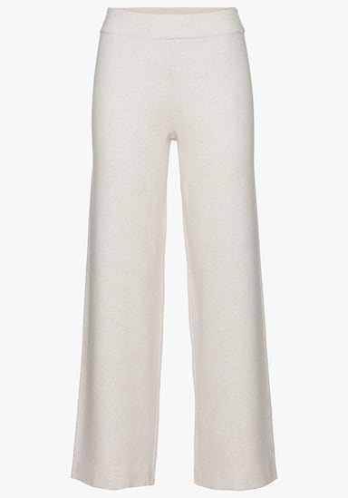 Elbsand Pantalon en tricot - blanc cassé