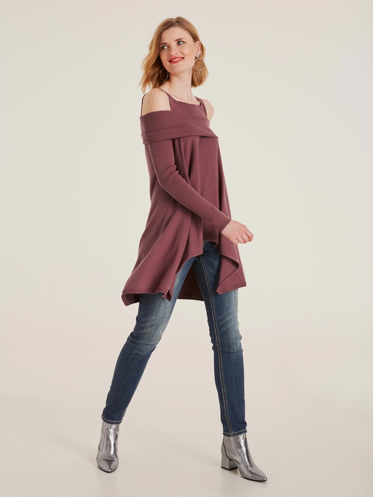 Linea Tesini Pullover - bordeaux