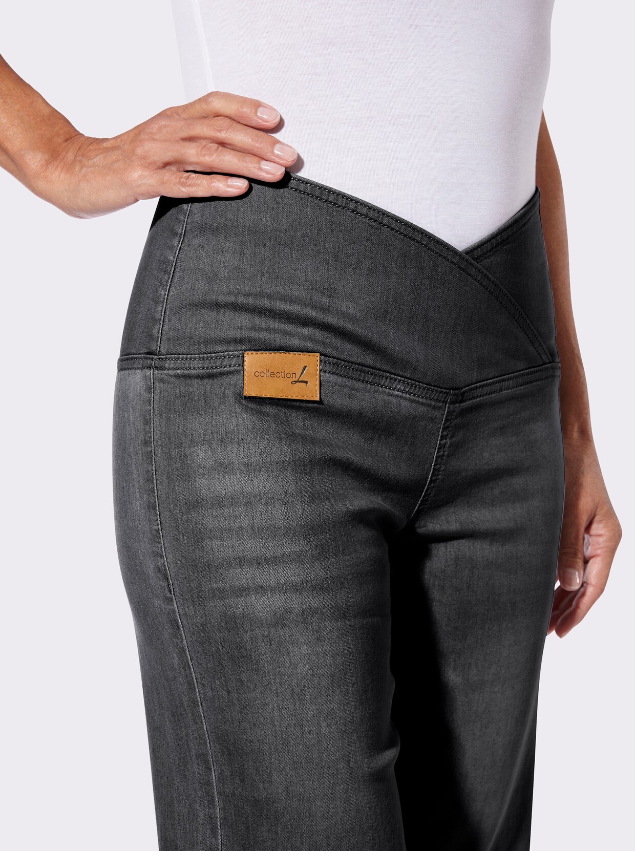Jeansbermudas - black denim