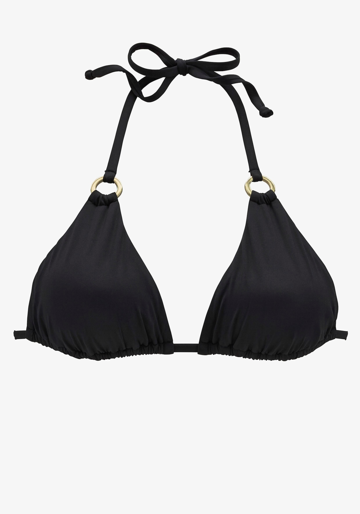 LASCANA Triangel-Bikini-Top - schwarz