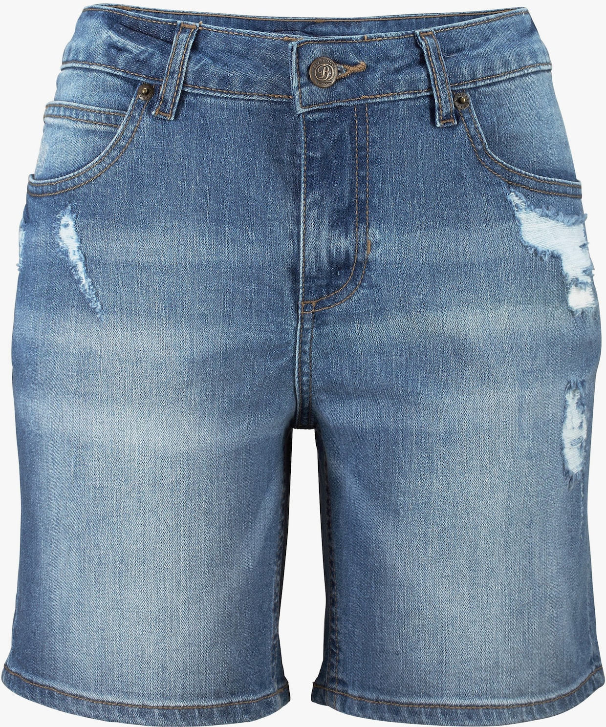 Buffalo Jeansbermudas - blue washed