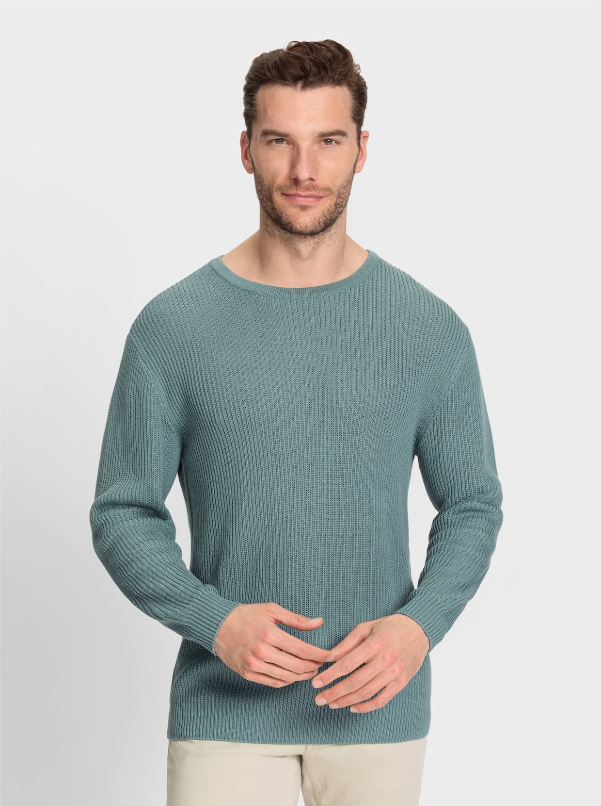Catamaran Pullover met ronde hals - jade