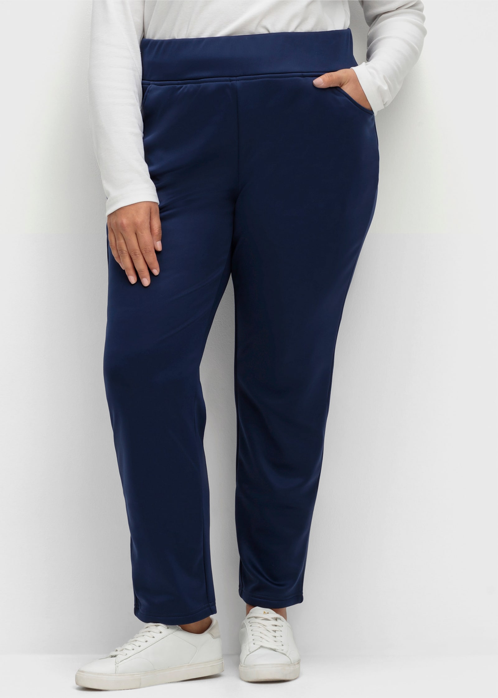 Schlupfhose mit wärmender Fleece-Innenseite - marine