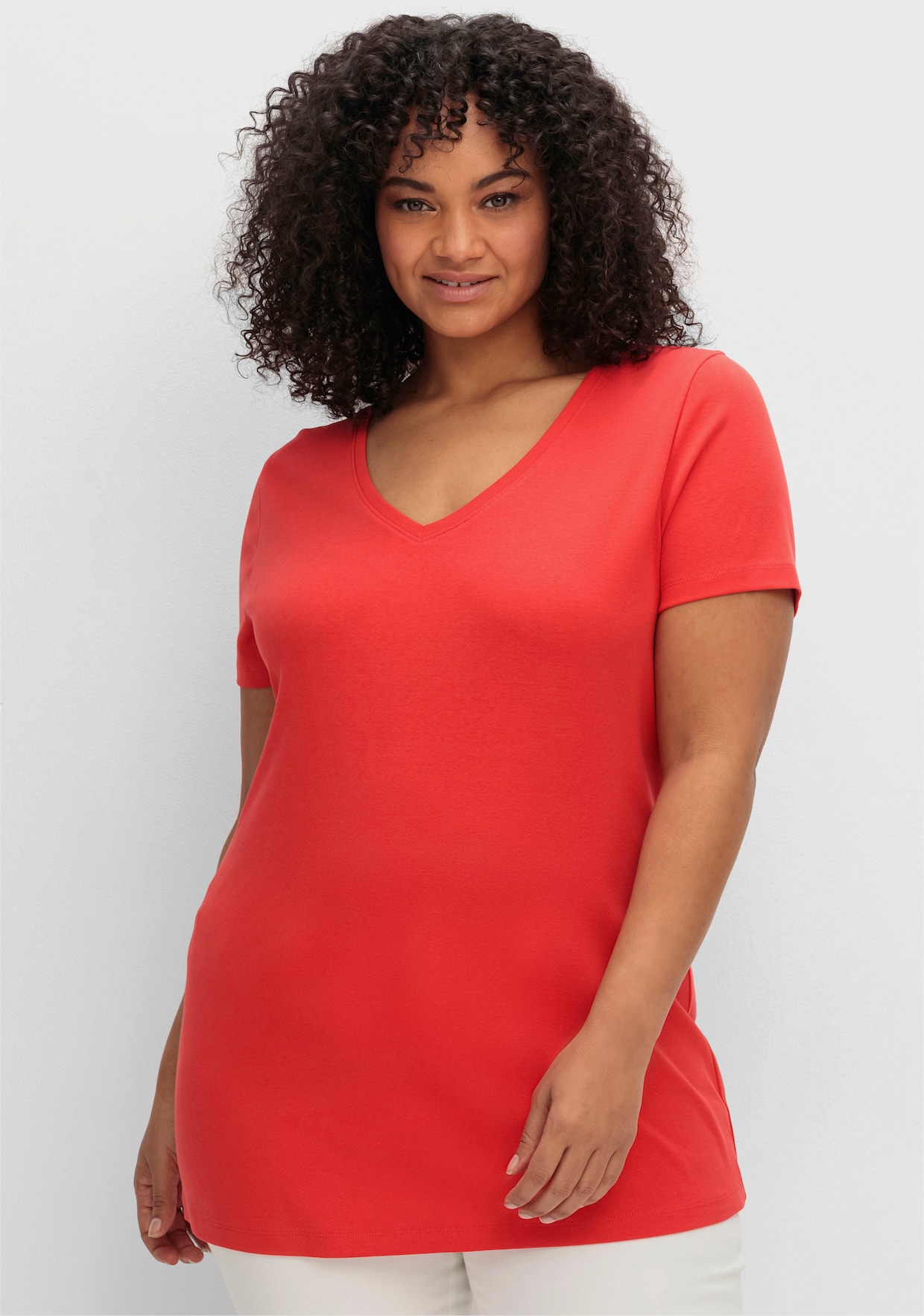 sheego T-shirt - rood