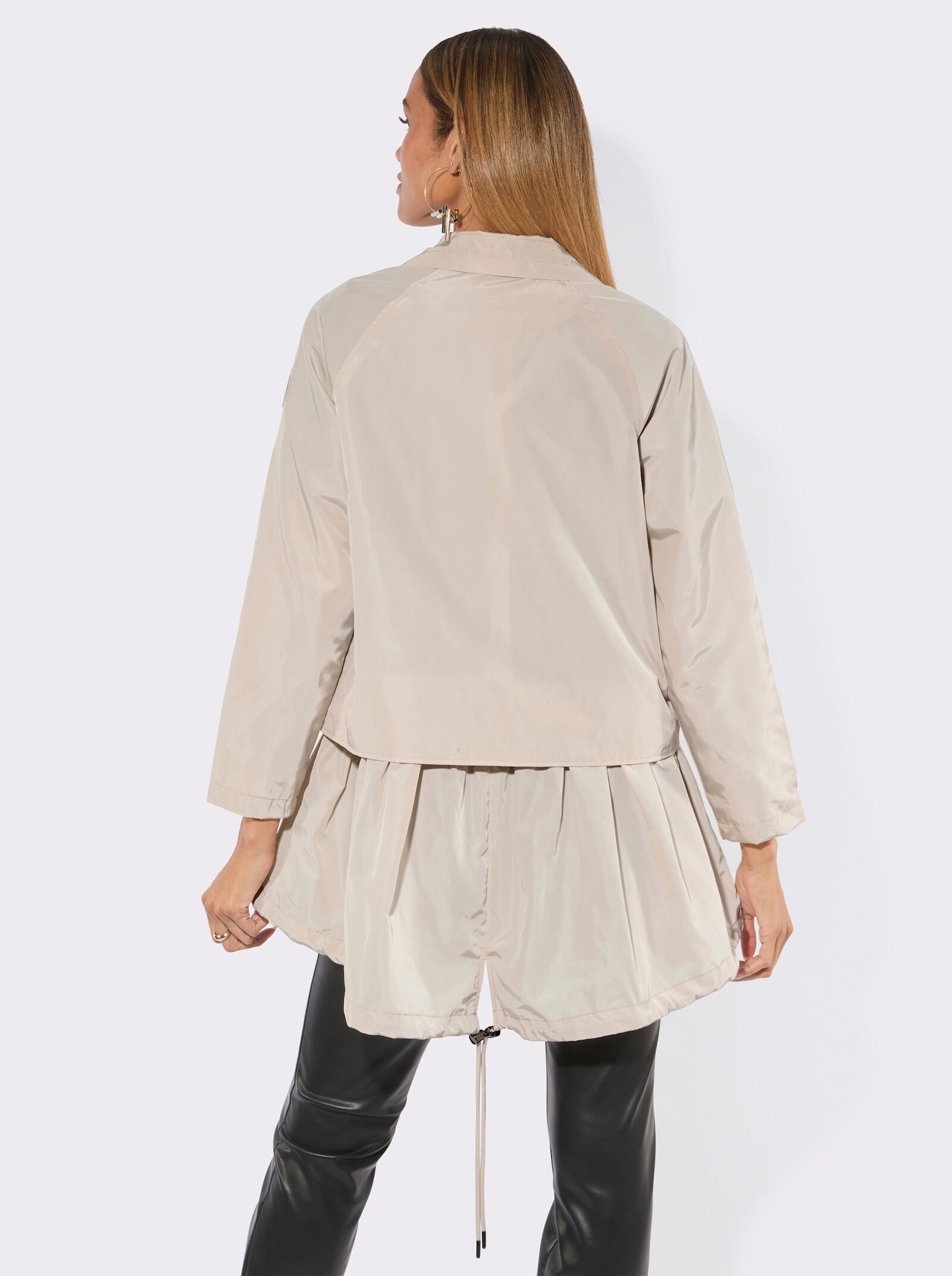 Jacke im Lagen-Look - sand