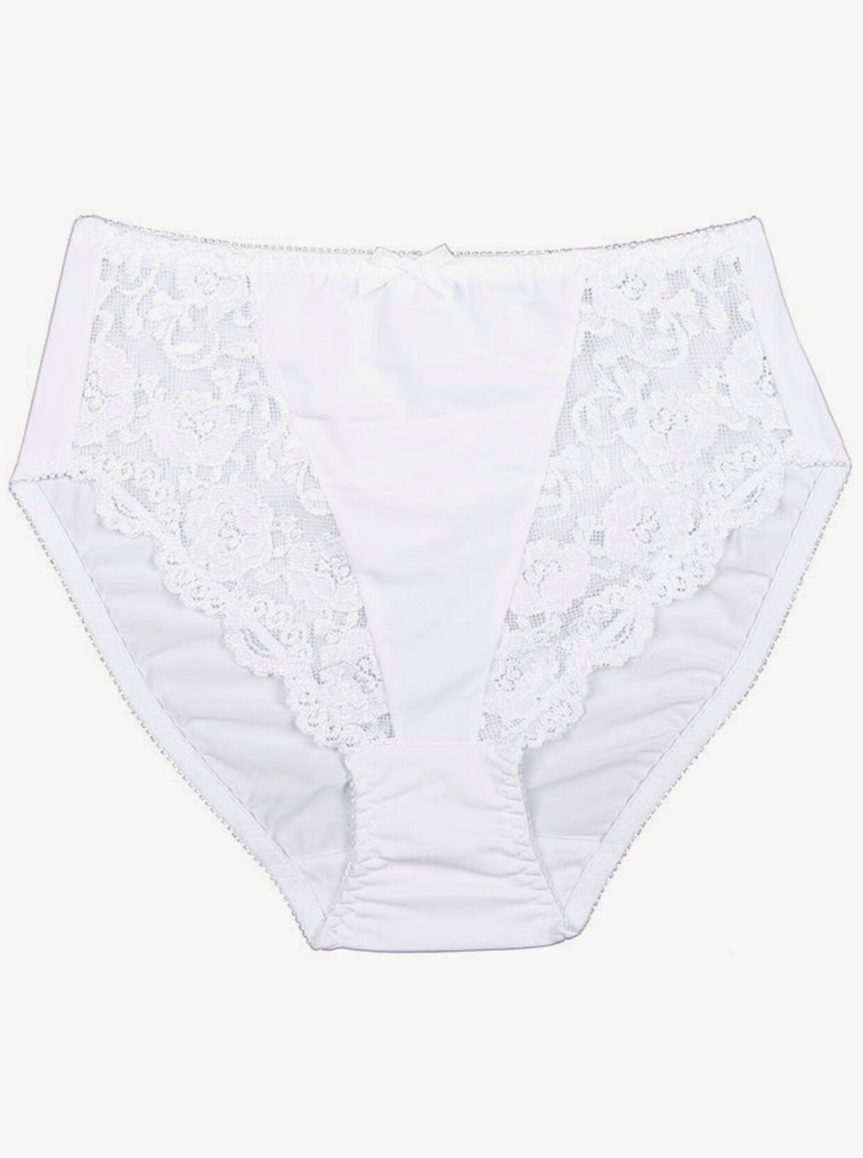 Sassa Slip mit seitlichen Einsätzen - weiß + puder