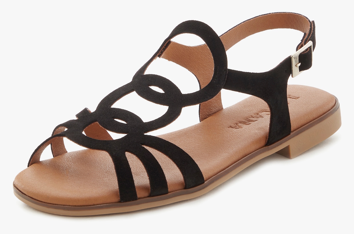 LASCANA sandalen - zwart