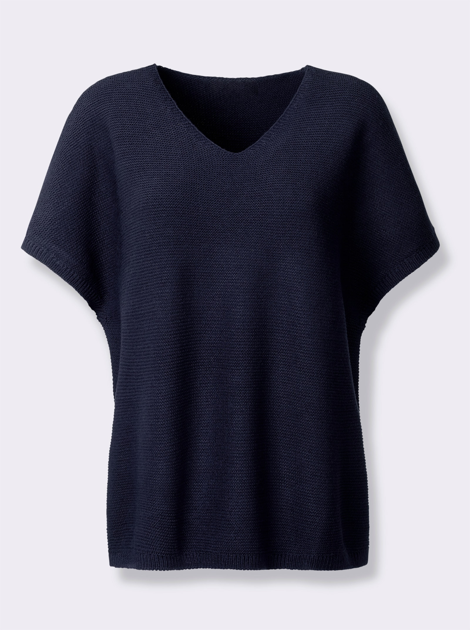 heine Longpullunder im Linksstrick - marine