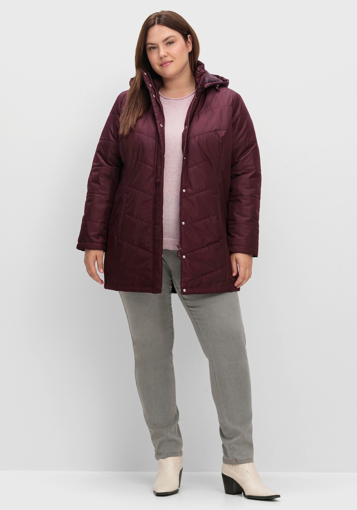 Longjacke - bordeaux
