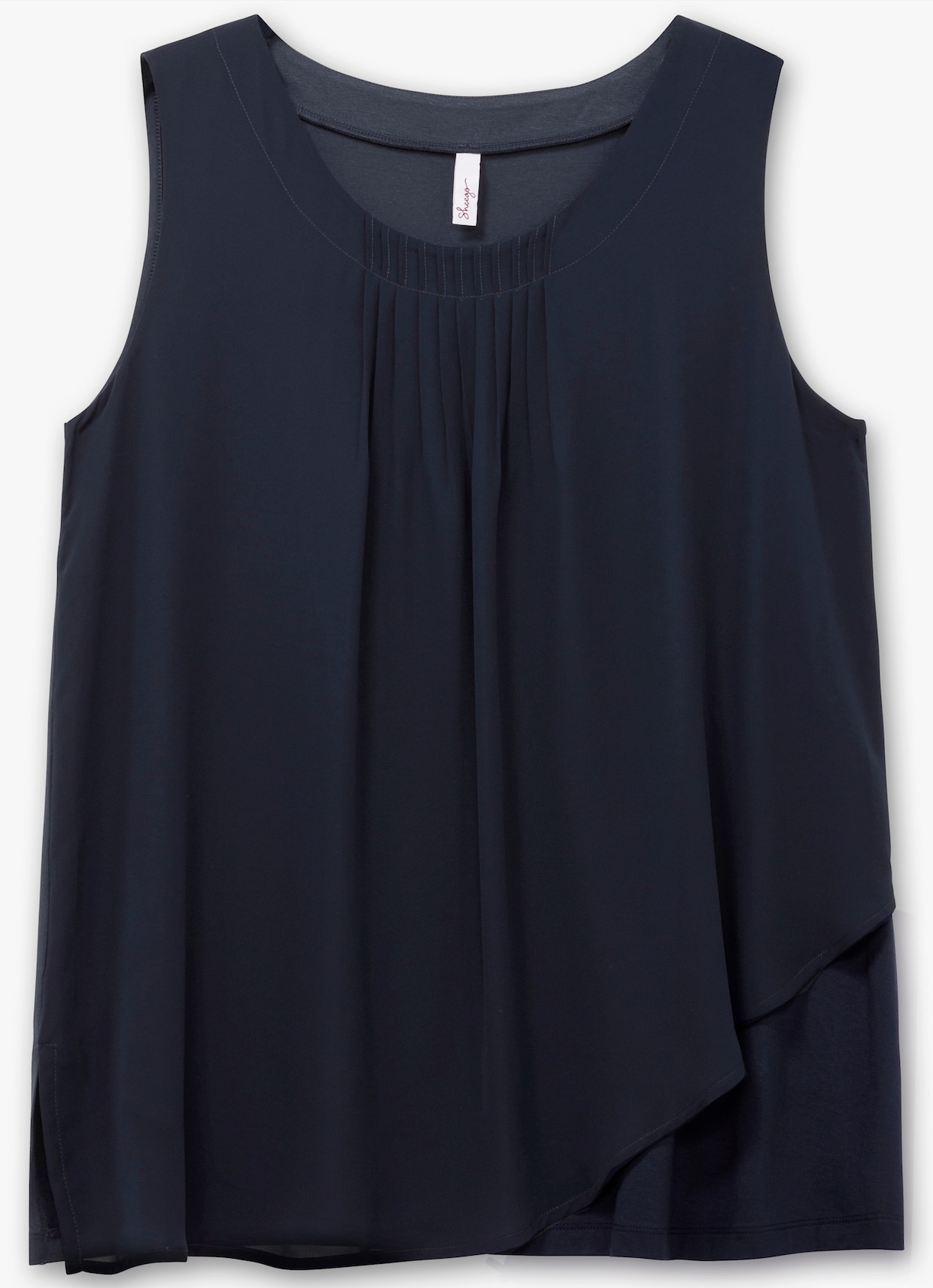 sheego 2-in-1-Top - tiefblau