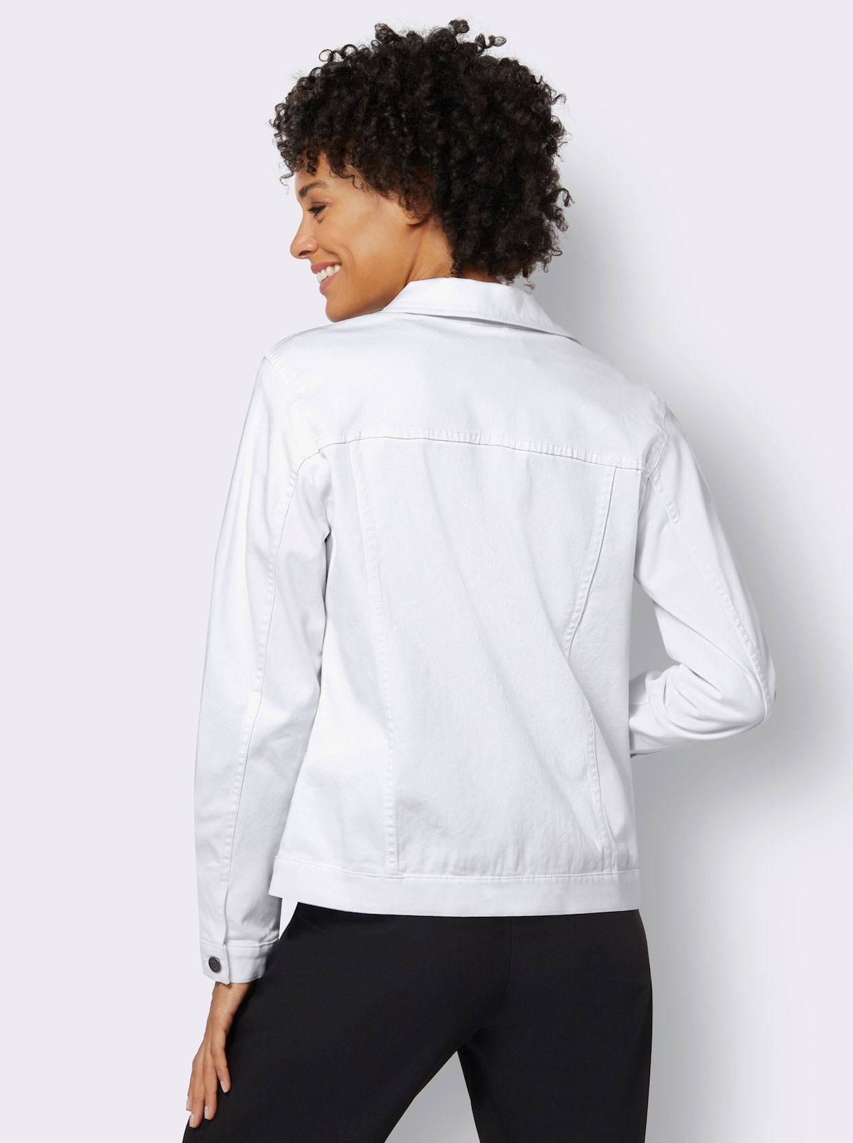 Jeansjacke - weiß