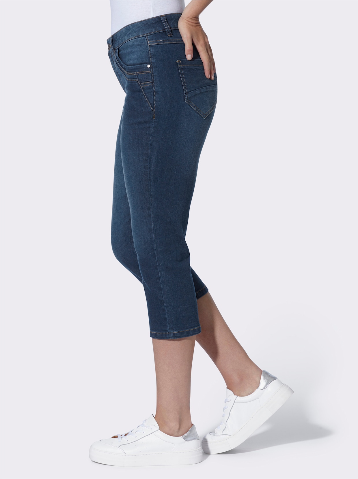 heine Caprijeans - blue-stone-washed