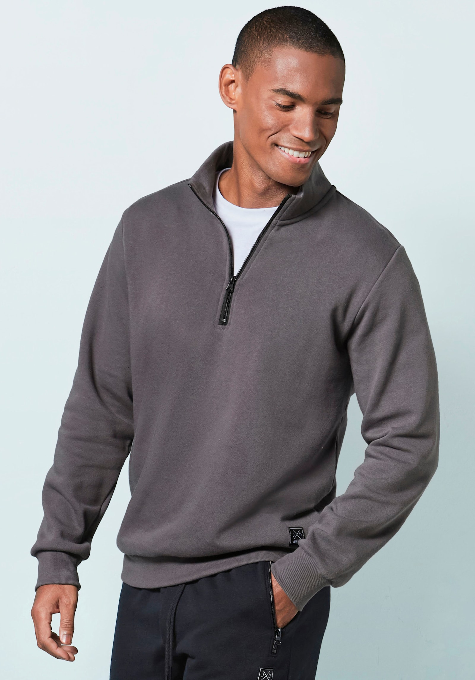 John Devin Sweatshirt - dunkelgrau